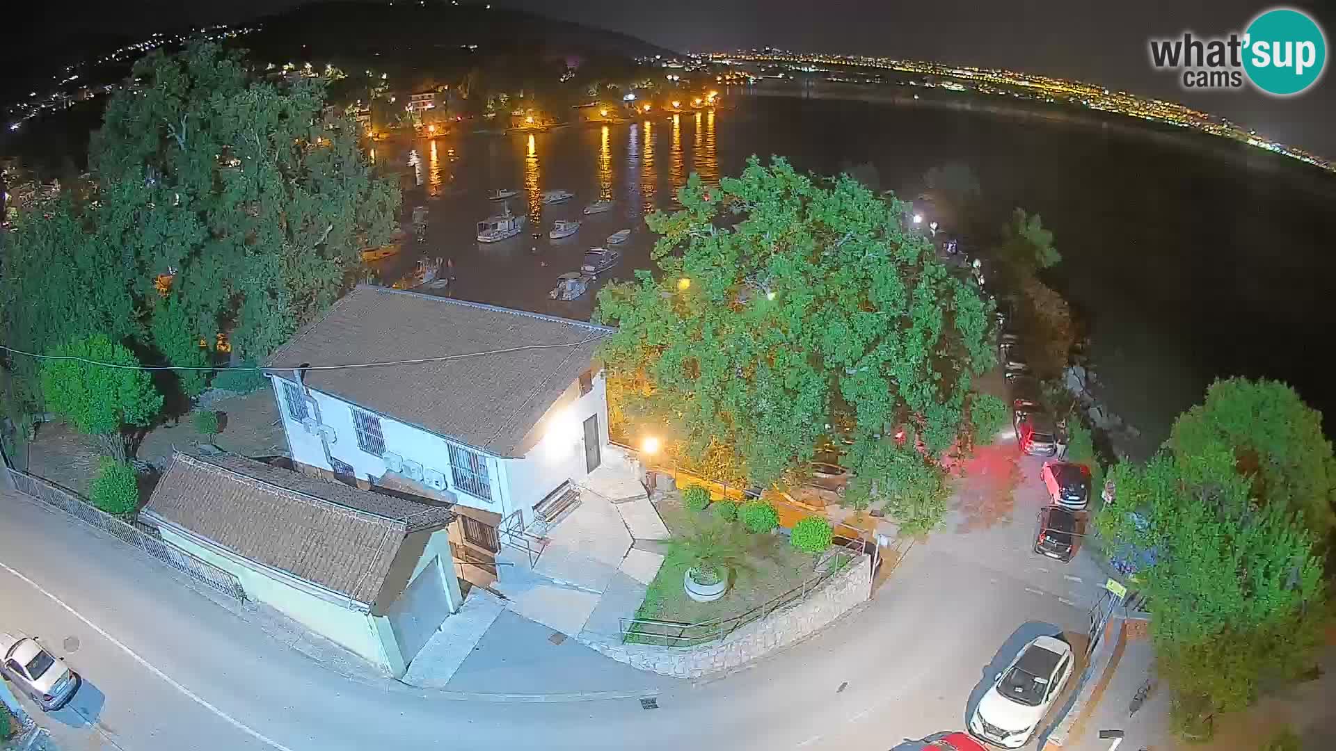Webcam puerto de Ika – Vista en directo y luces de Opatija