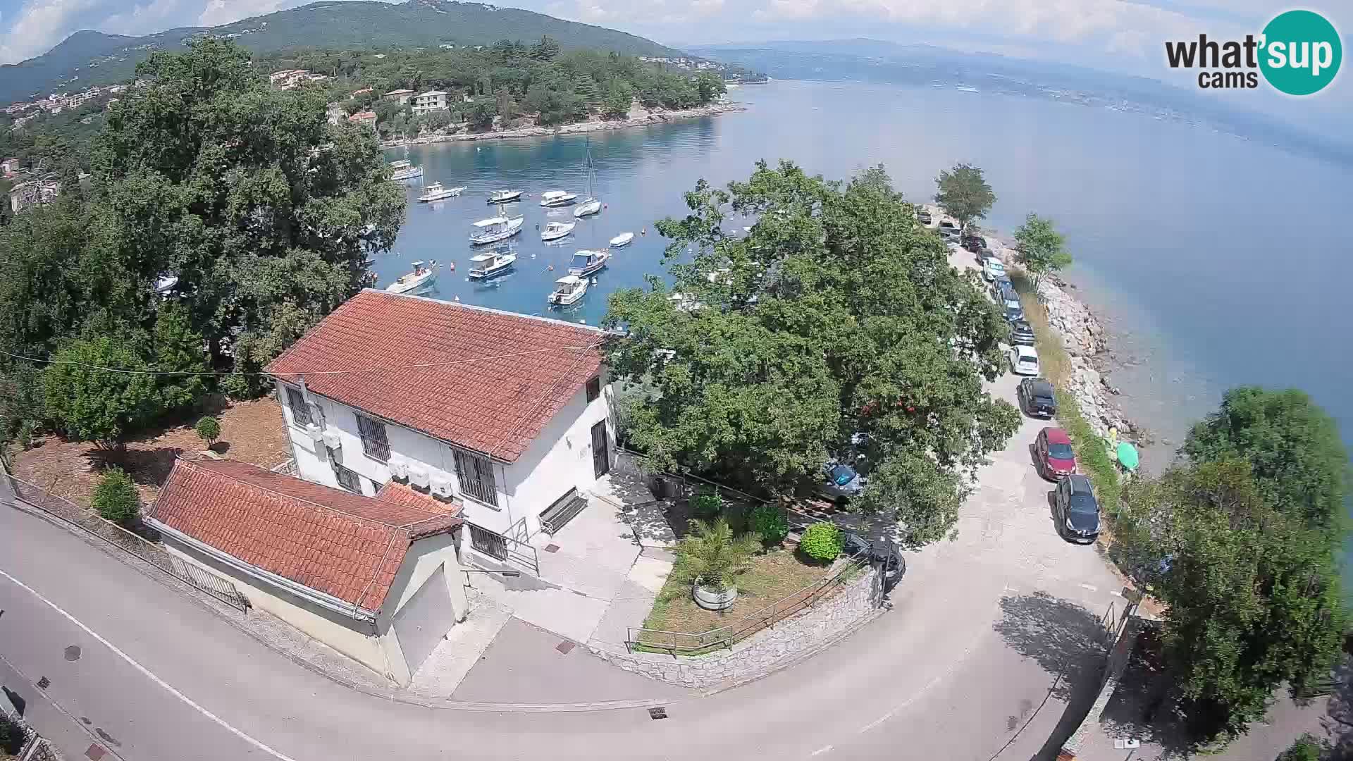 Webcam porto Ika – Vista LIVE sul porto e le luci di Opatija