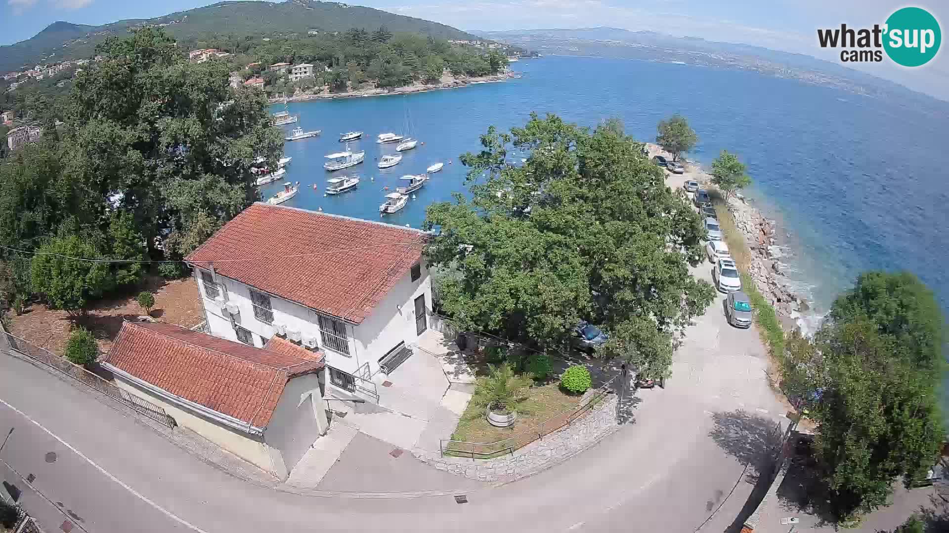 Webcam puerto de Ika – Vista en directo y luces de Opatija