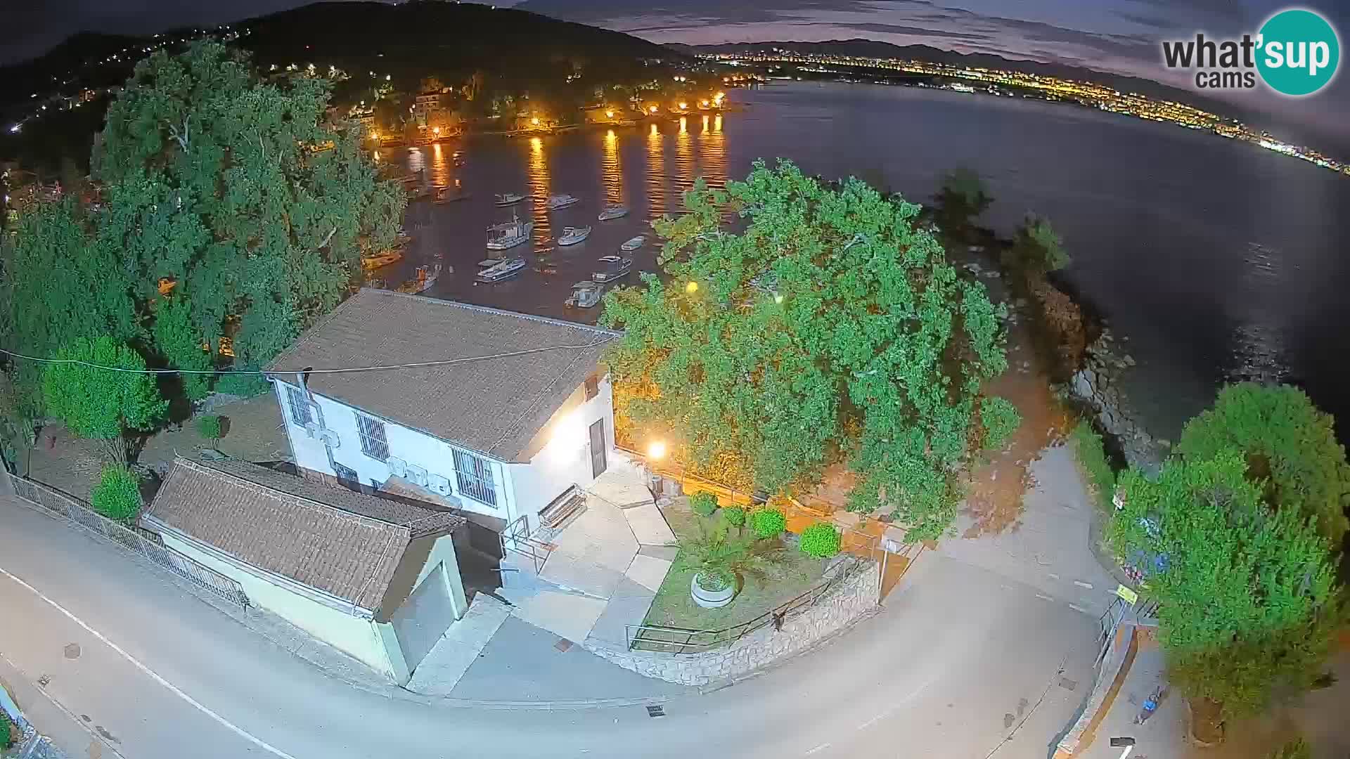 Webcam port d’Ika – Vue en direct et lumières d’Opatija