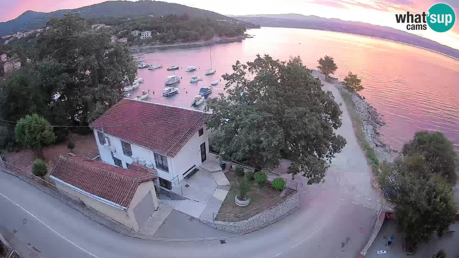 Webcam puerto de Ika – Vista en directo y luces de Opatija