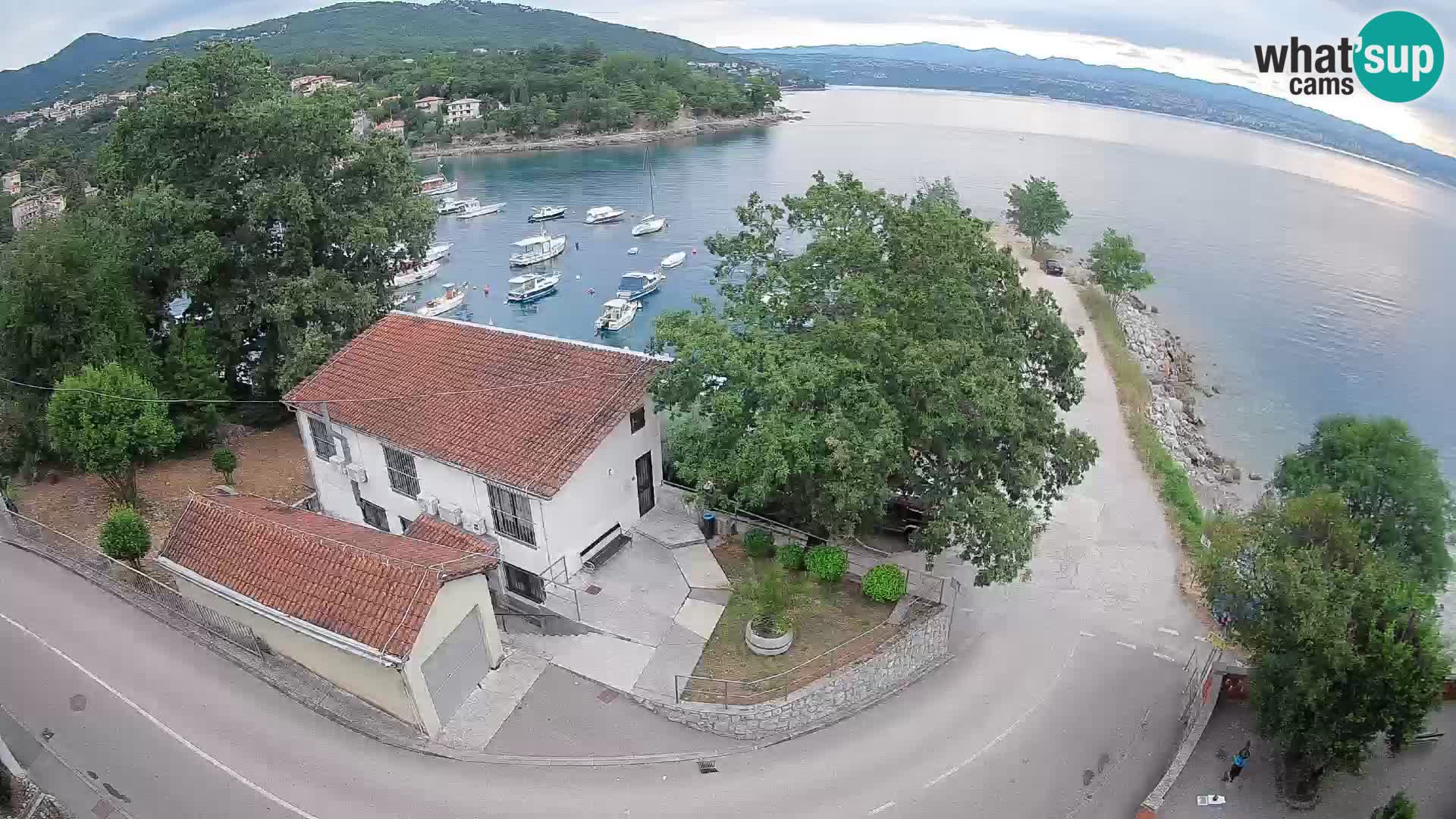Webcam porto Ika – Vista LIVE sul porto e le luci di Opatija