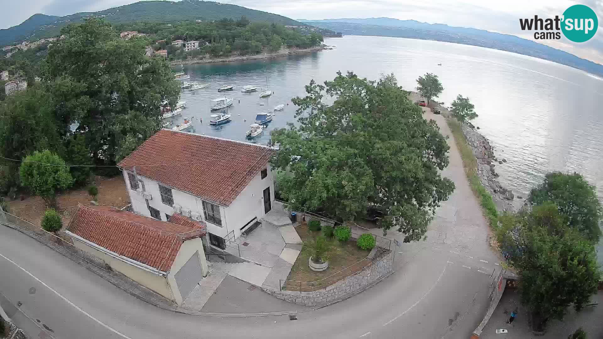 Ika Harbor Webcam – LIVE View of the Harbor and Opatija Lights