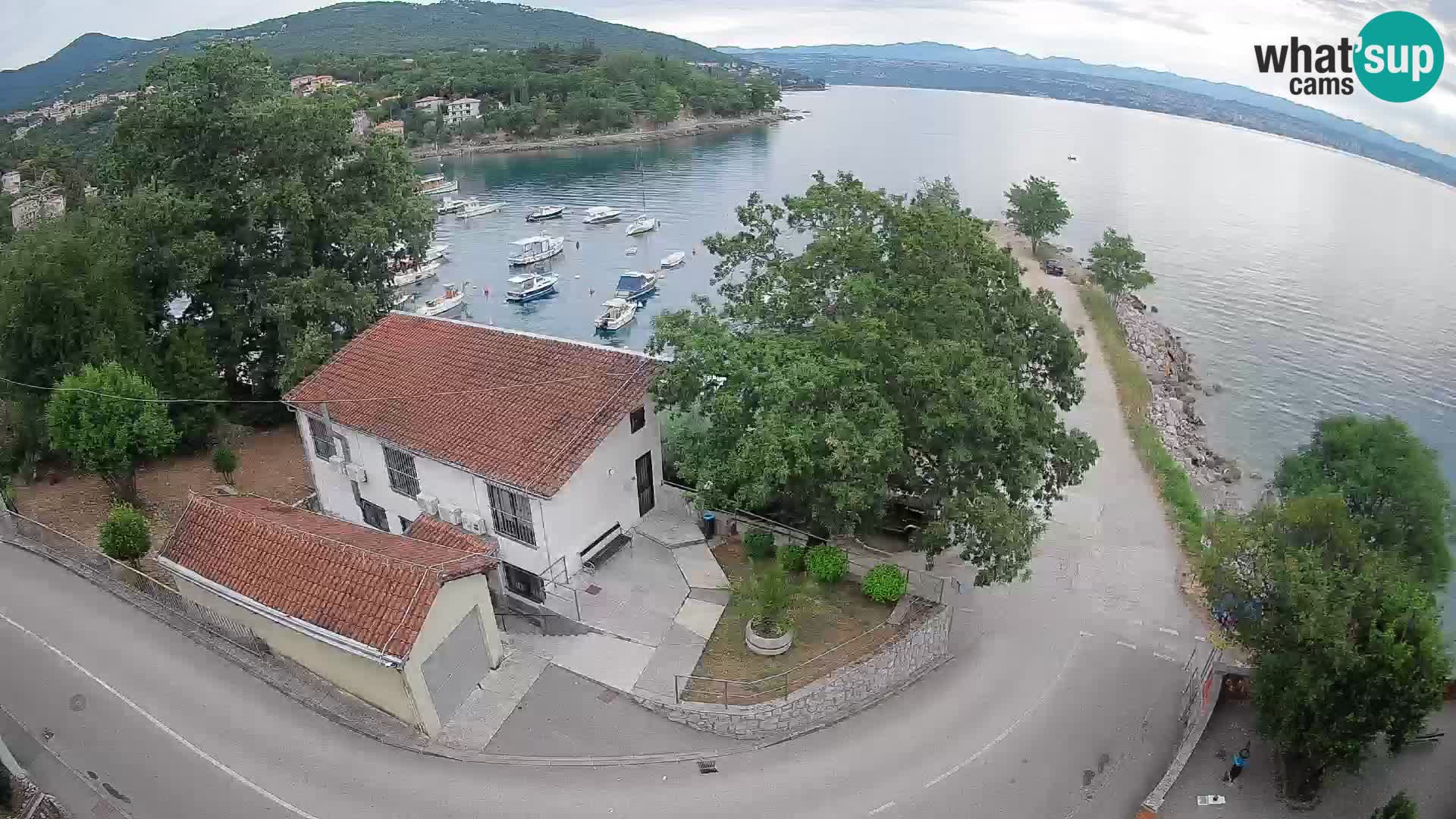 Webcam porto Ika – Vista LIVE sul porto e le luci di Opatija