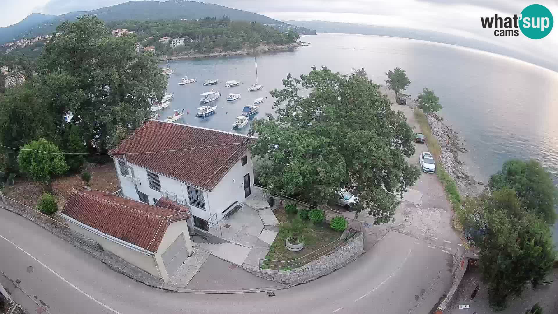 Webcam puerto de Ika – Vista en directo y luces de Opatija