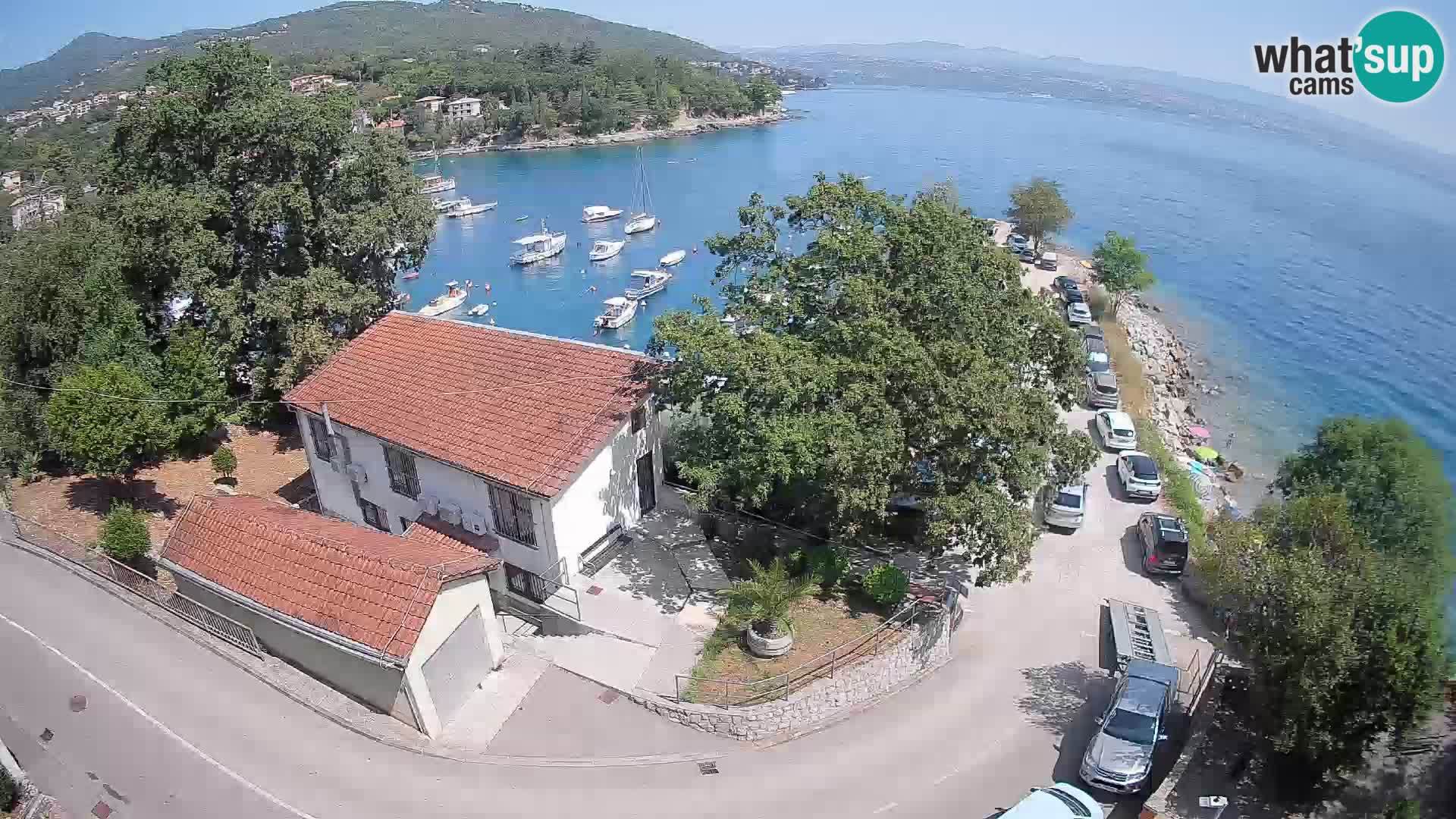 Webcam puerto de Ika – Vista en directo y luces de Opatija