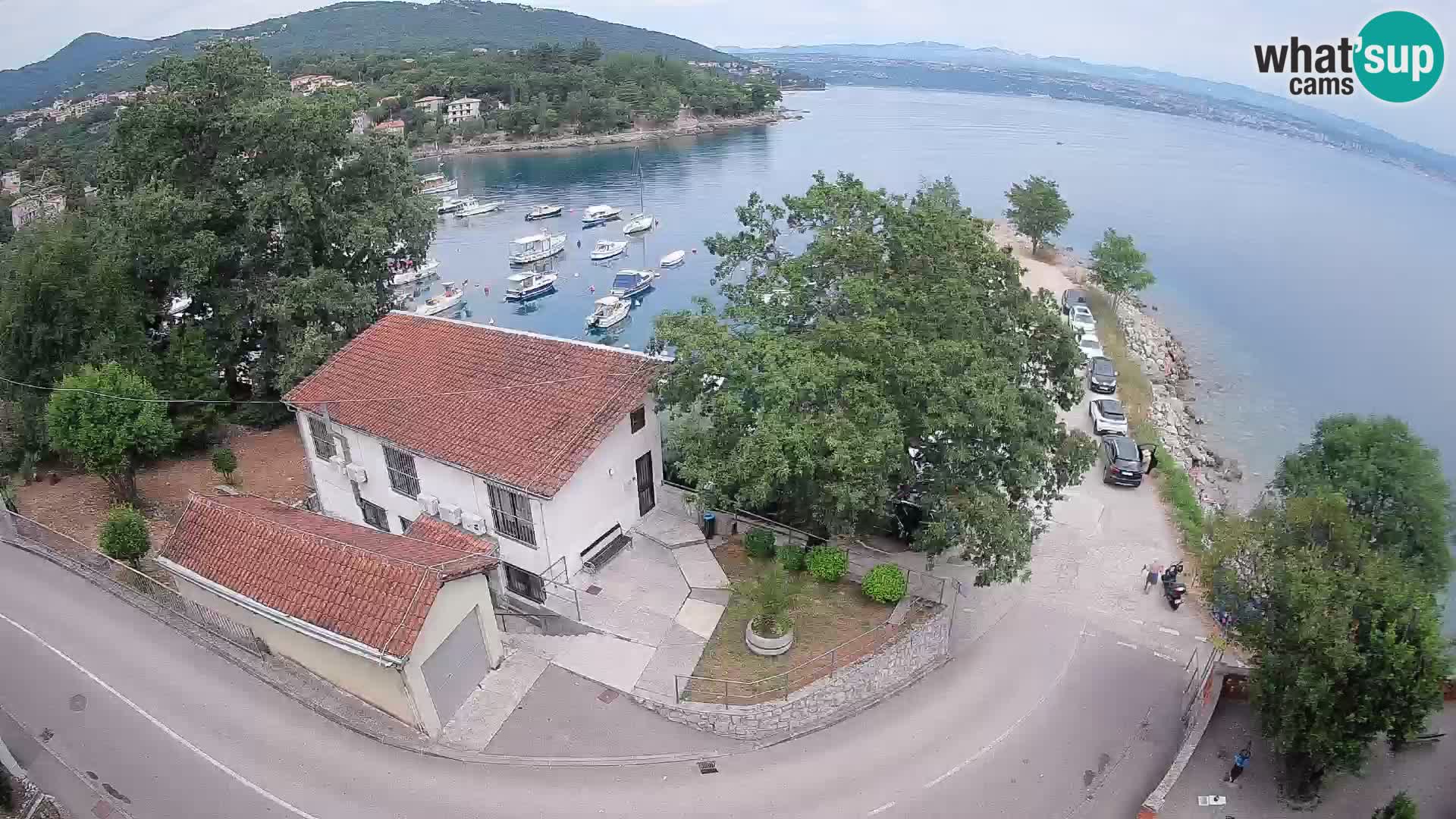 Webcam puerto de Ika – Vista en directo y luces de Opatija