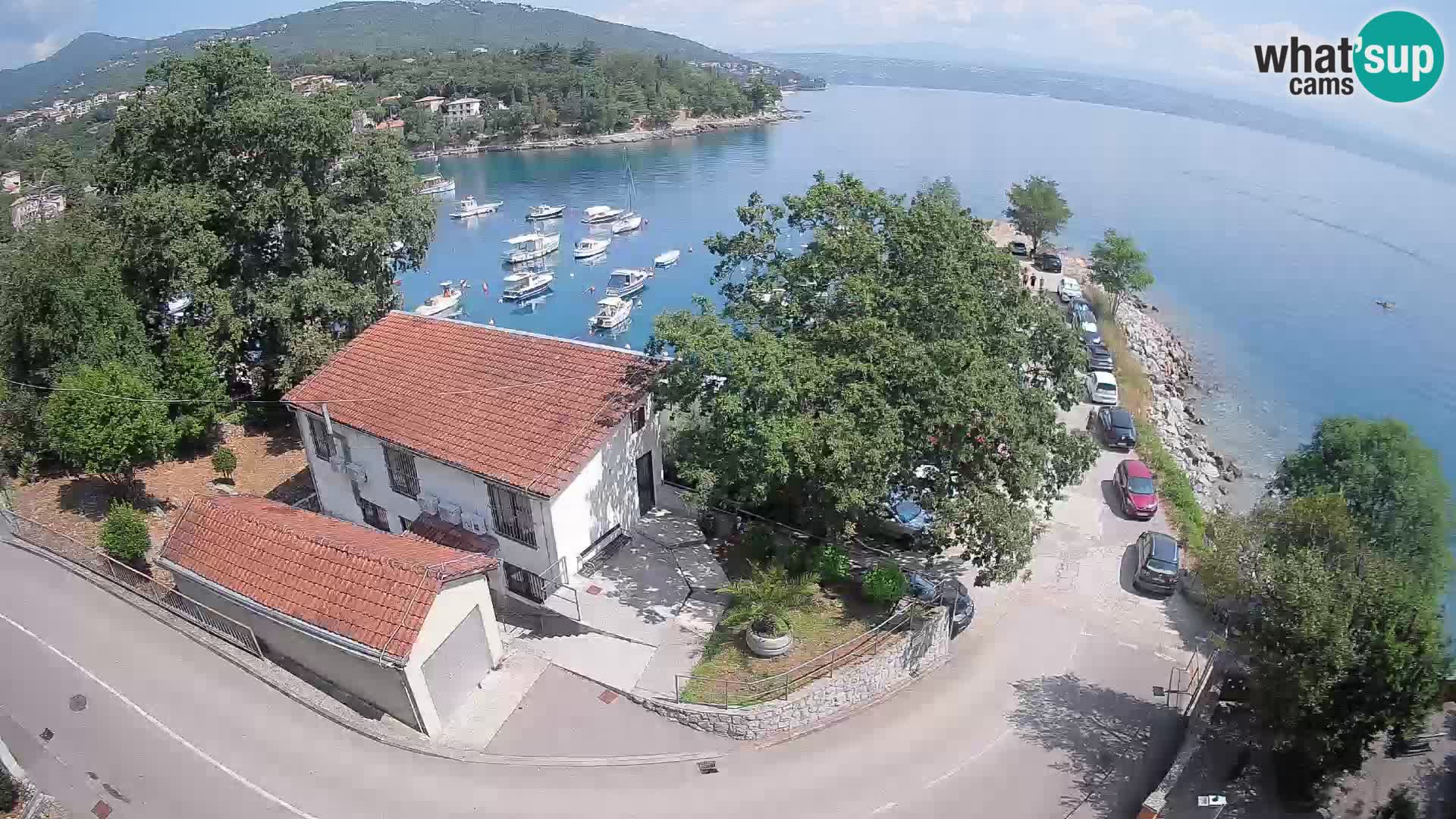 Webcam puerto de Ika – Vista en directo y luces de Opatija