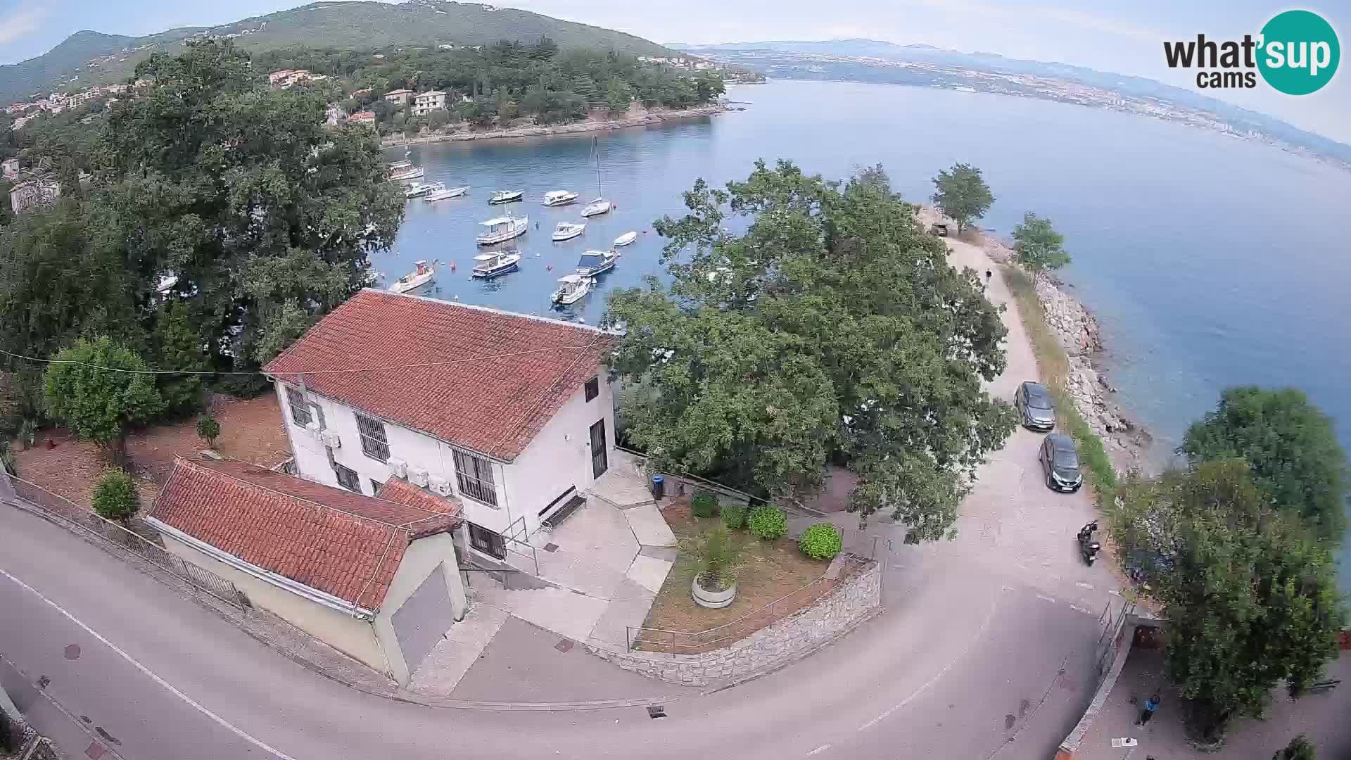 Webcam porto Ika – Vista LIVE sul porto e le luci di Opatija