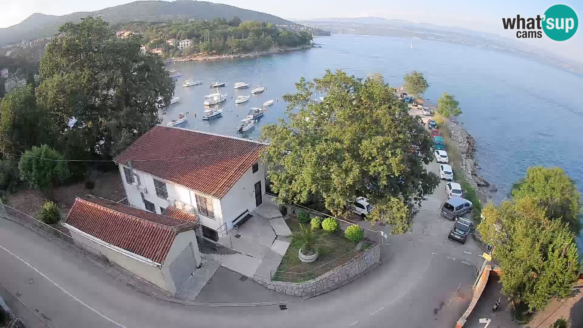 Webcam puerto de Ika – Vista en directo y luces de Opatija