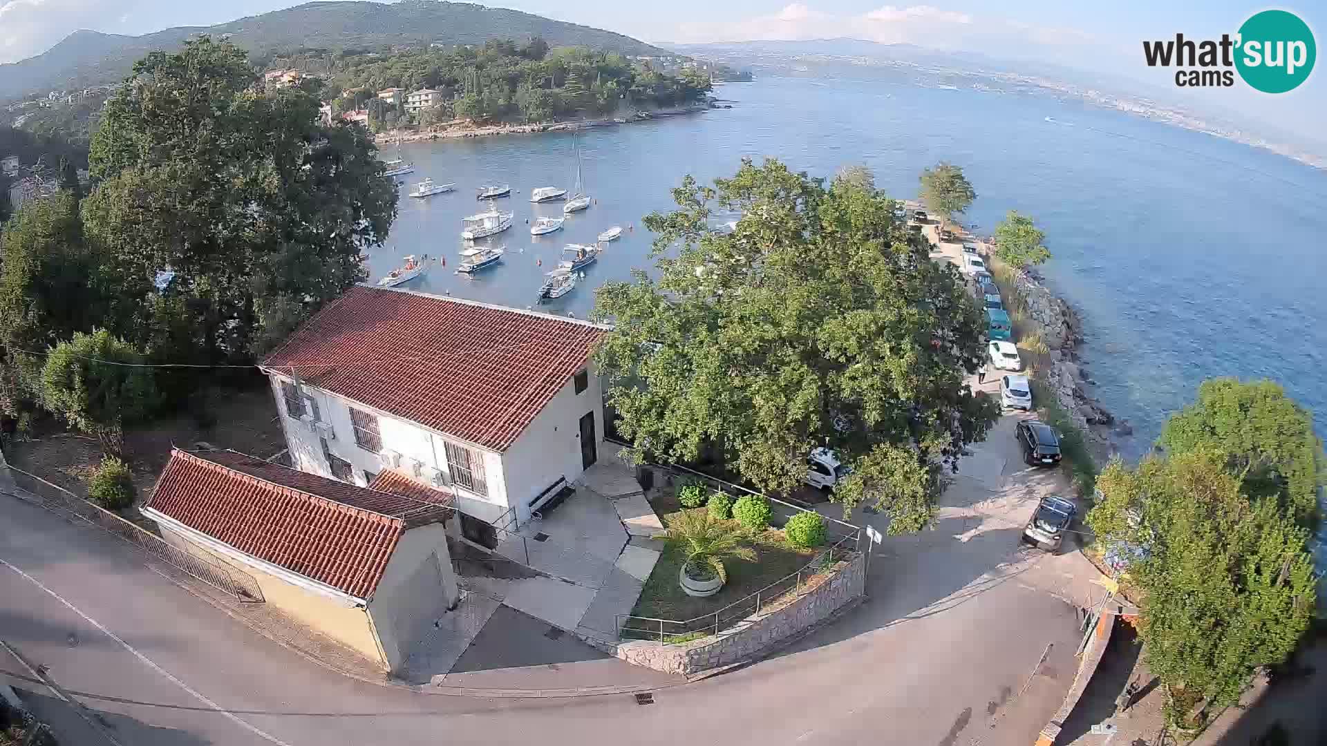 Webcam porto Ika – Vista LIVE sul porto e le luci di Opatija