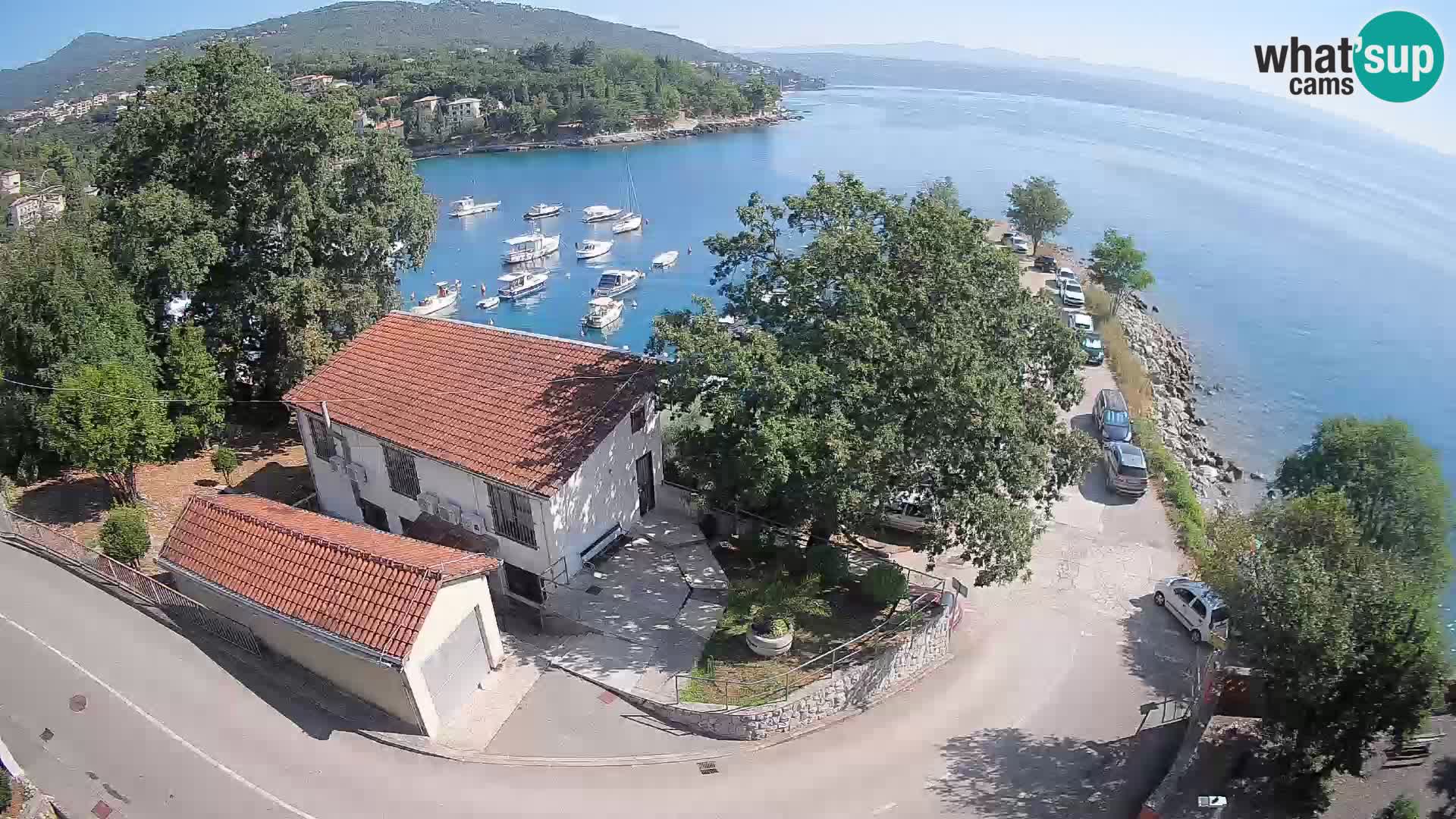 Webcam porto Ika – Vista LIVE sul porto e le luci di Opatija