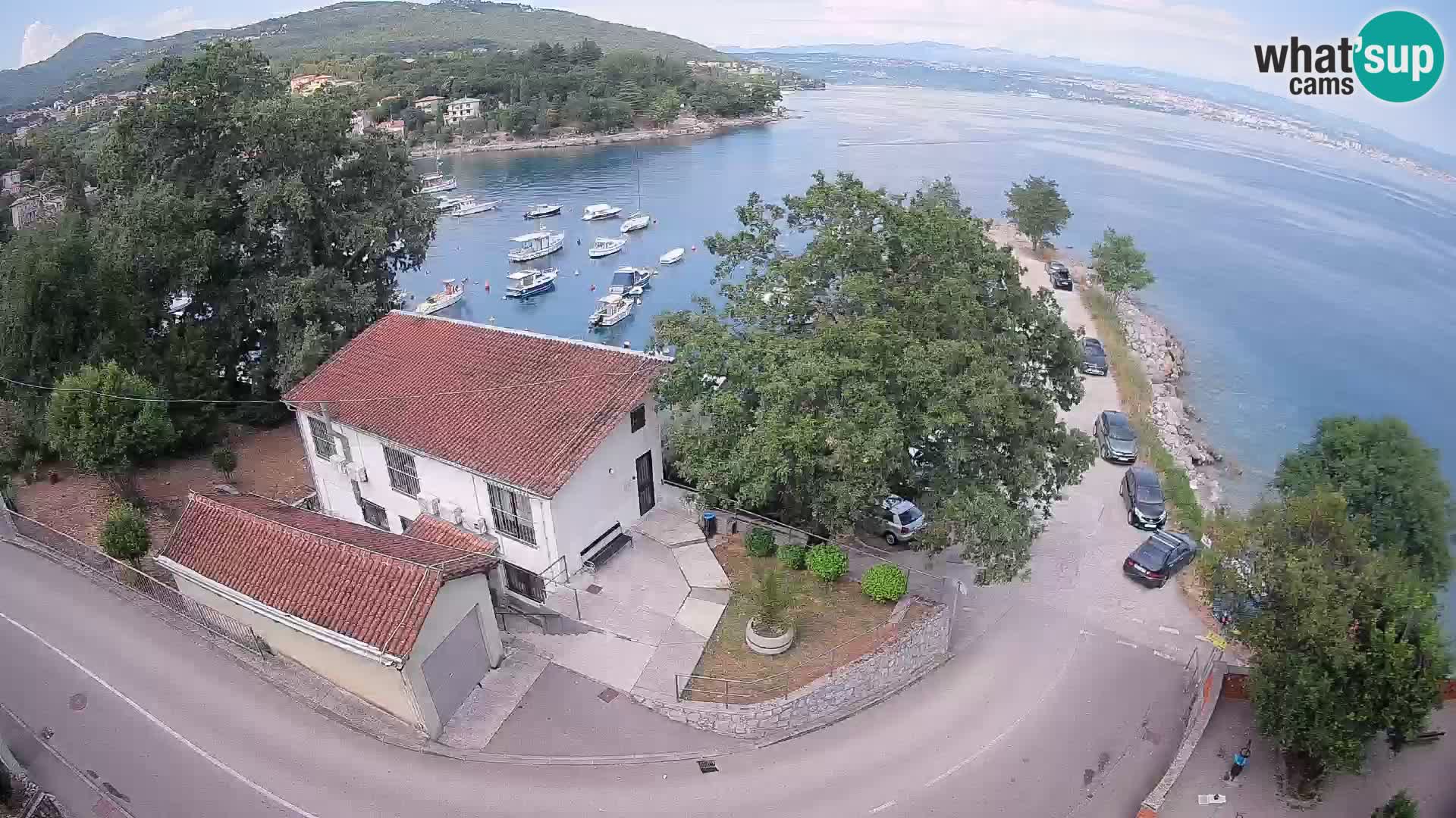 Ika Harbor Webcam – LIVE View of the Harbor and Opatija Lights