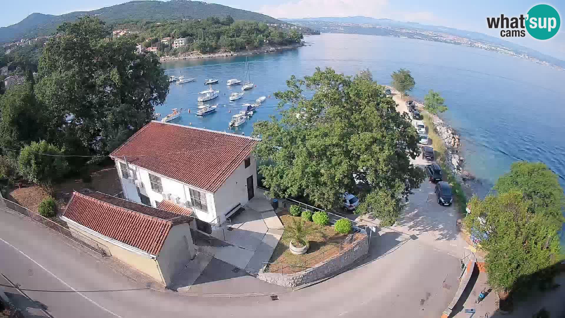 Webcam puerto de Ika – Vista en directo y luces de Opatija
