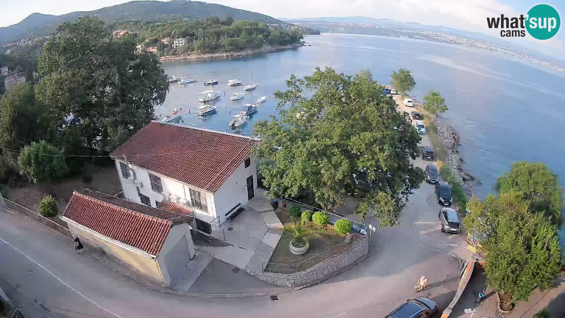 Webcam puerto de Ika – Vista en directo y luces de Opatija