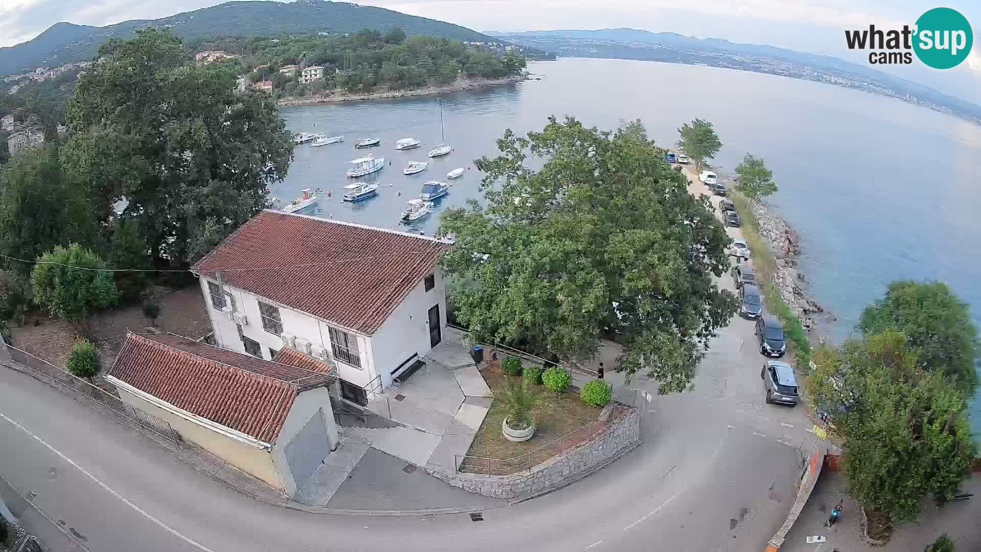 Webcam porto Ika – Vista LIVE sul porto e le luci di Opatija