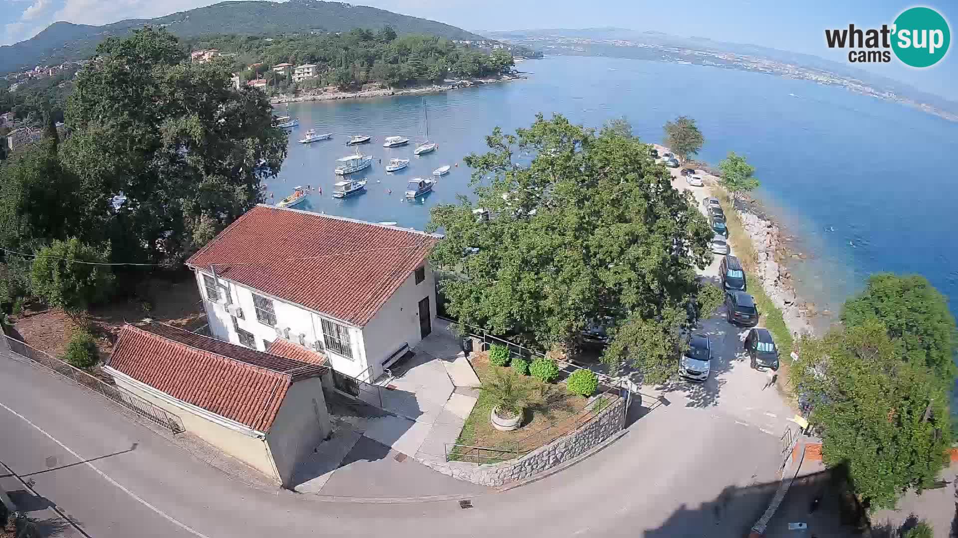 Webcam porto Ika – Vista LIVE sul porto e le luci di Opatija