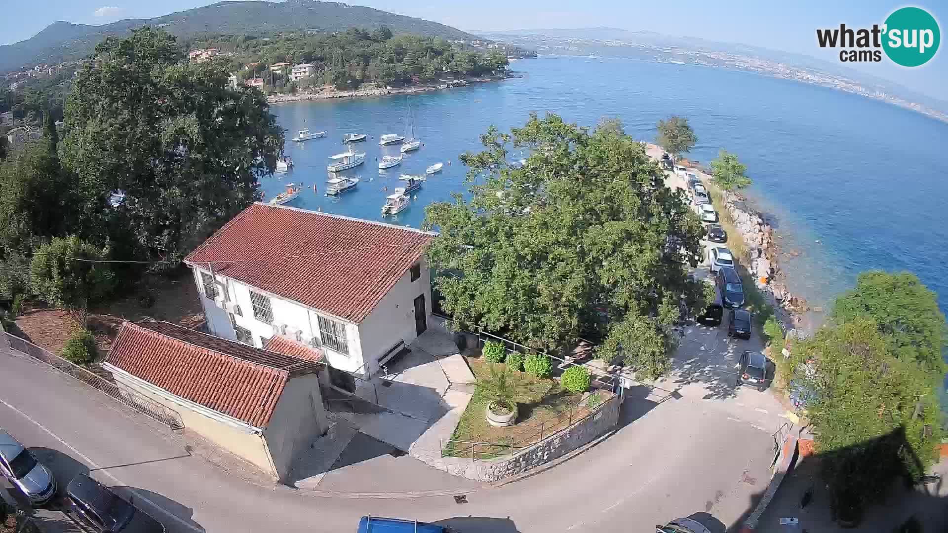 Webcam puerto de Ika – Vista en directo y luces de Opatija