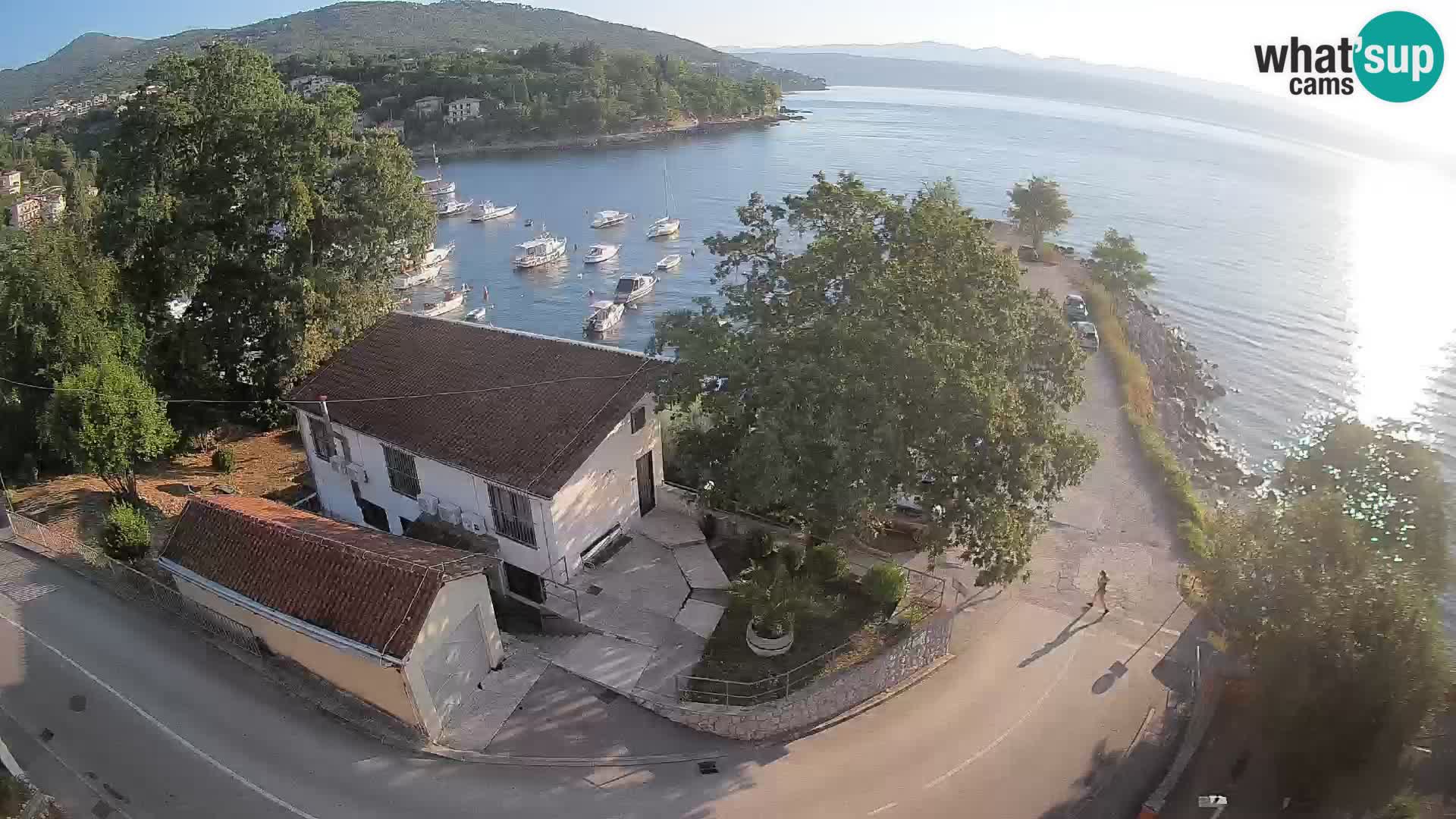 Webcam porto Ika – Vista LIVE sul porto e le luci di Opatija