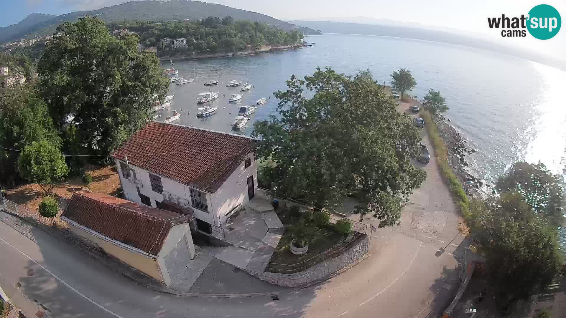 Webcam puerto de Ika – Vista en directo y luces de Opatija
