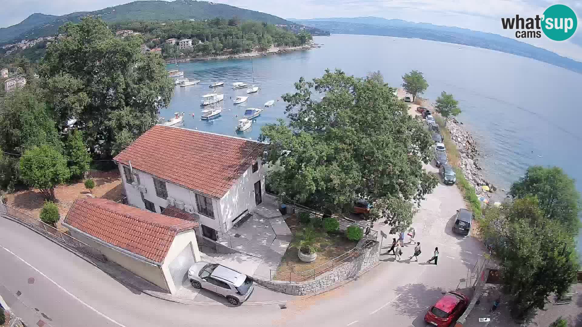 Webcam puerto de Ika – Vista en directo y luces de Opatija