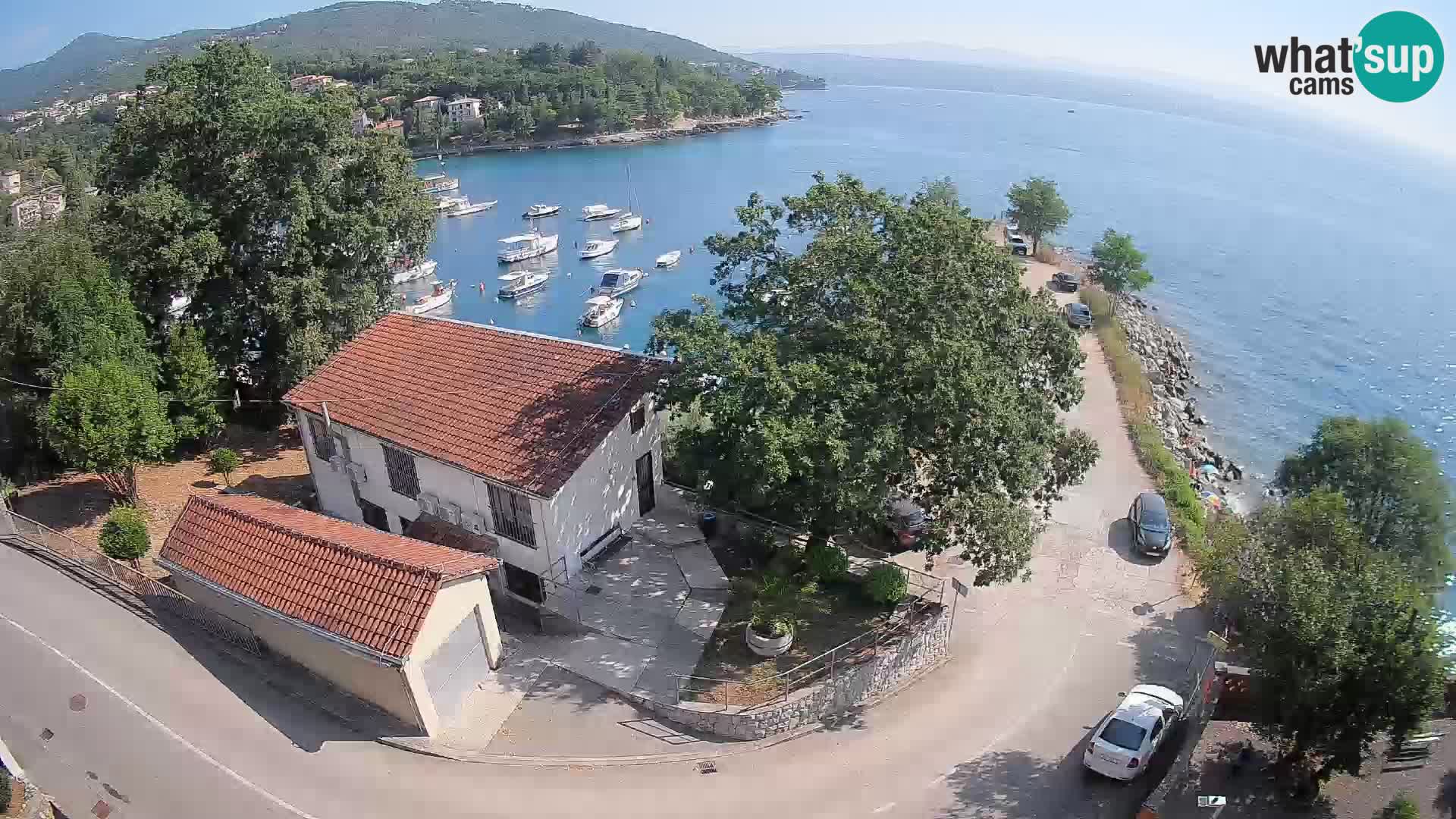 Webcam puerto de Ika – Vista en directo y luces de Opatija