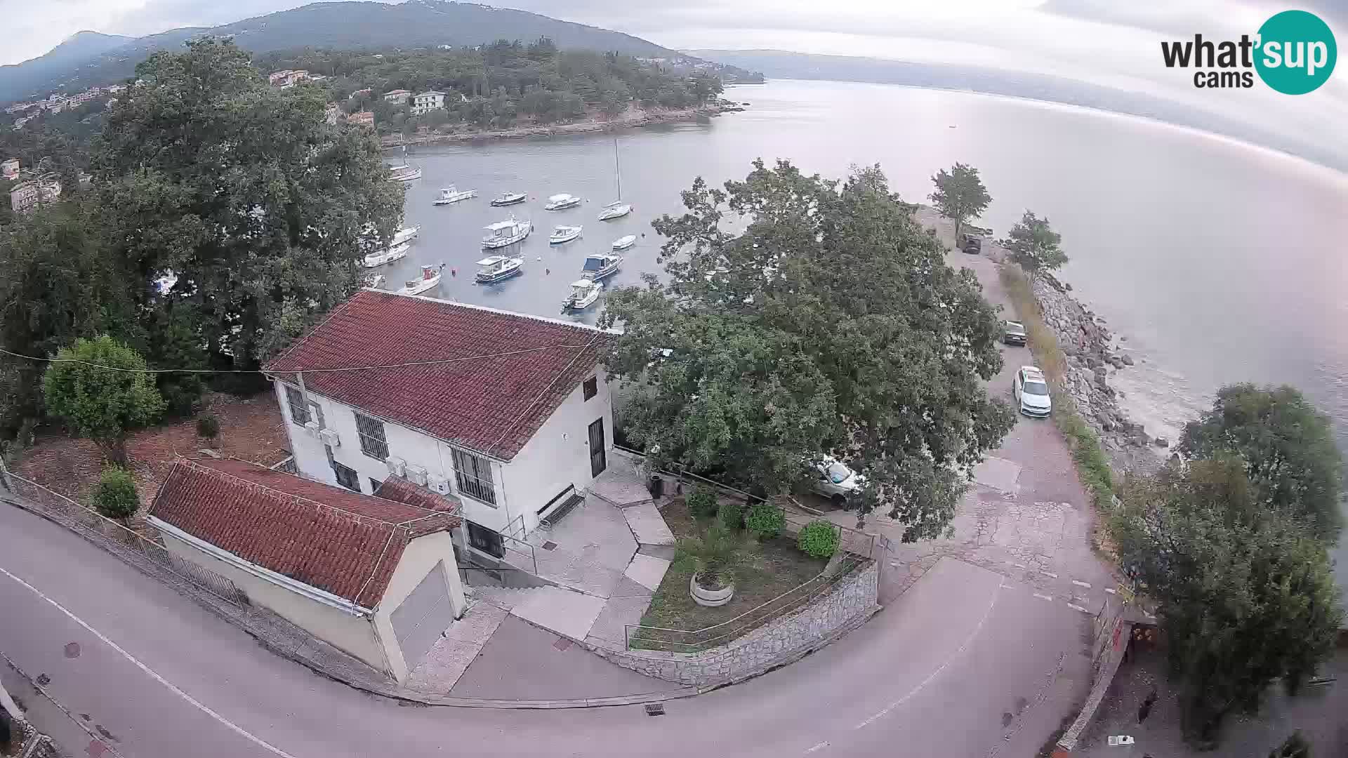Webcam puerto de Ika – Vista en directo y luces de Opatija