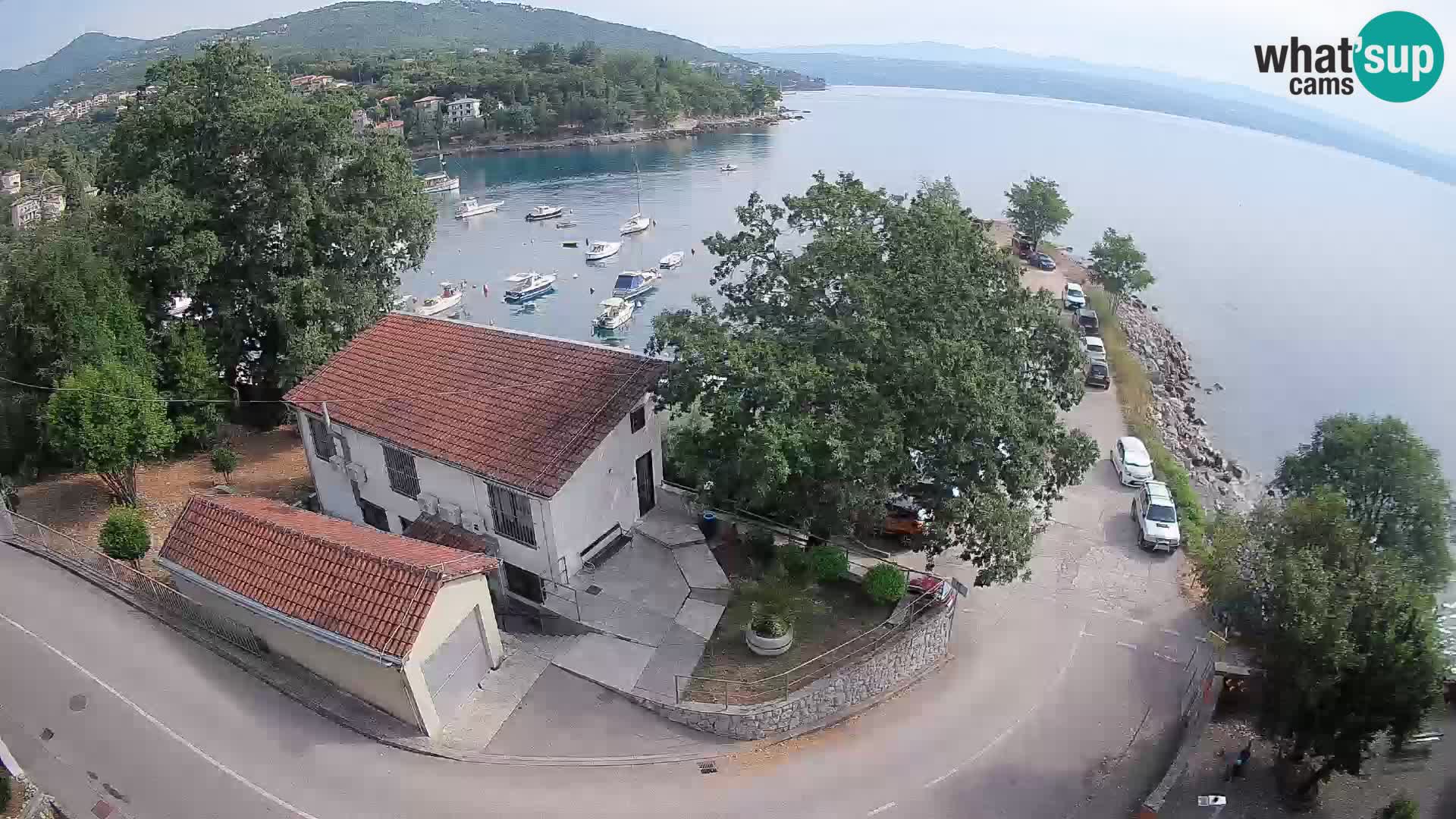 Webcam puerto de Ika – Vista en directo y luces de Opatija