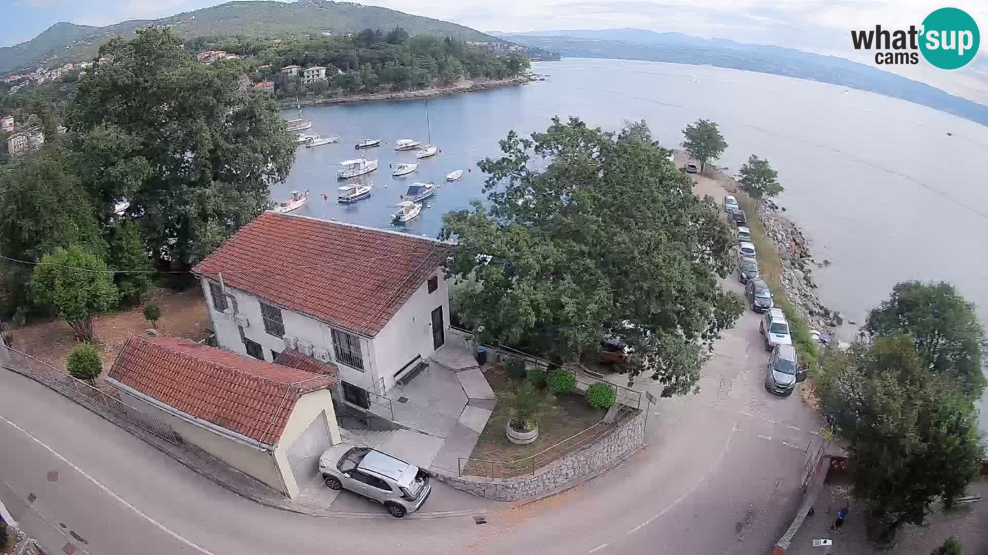 Webcam puerto de Ika – Vista en directo y luces de Opatija