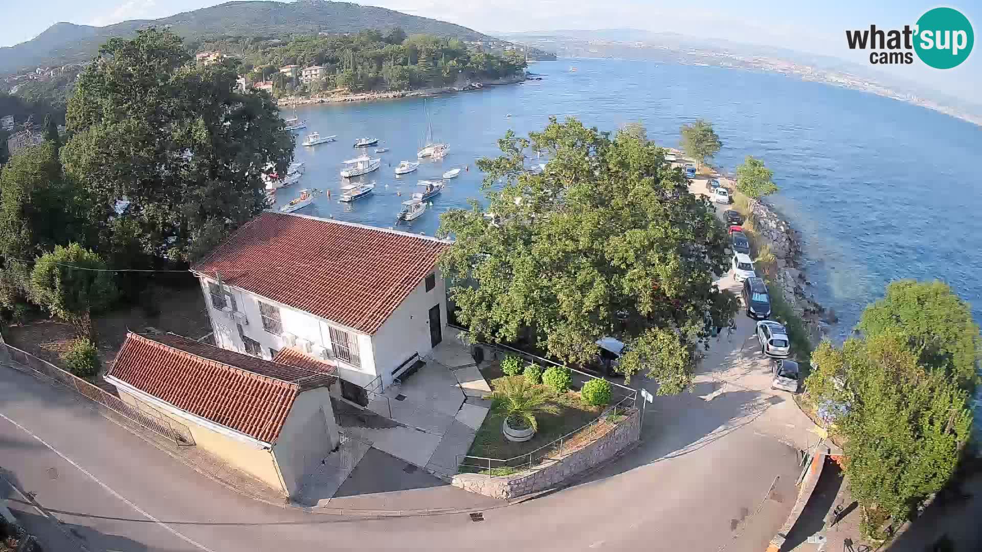 Webcam puerto de Ika – Vista en directo y luces de Opatija