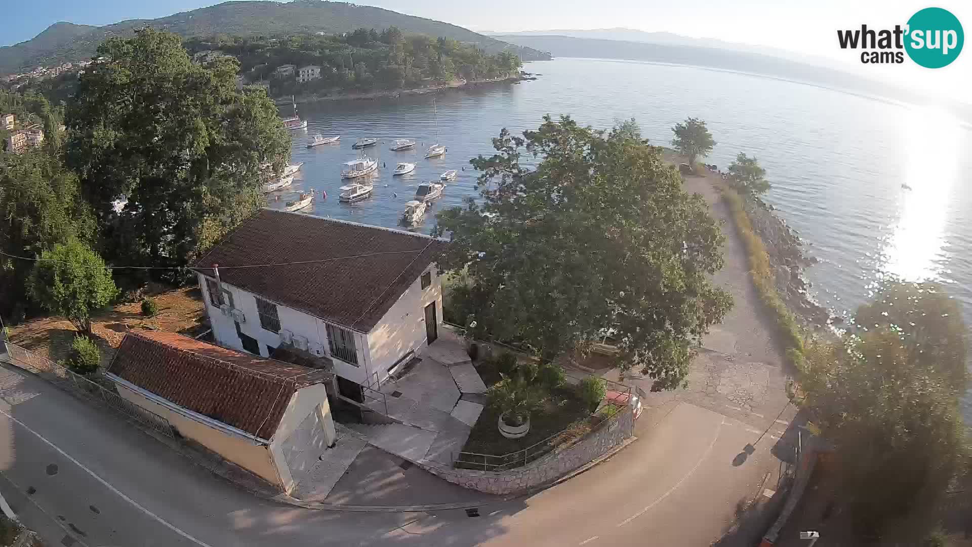 Webcam porto Ika – Vista LIVE sul porto e le luci di Opatija