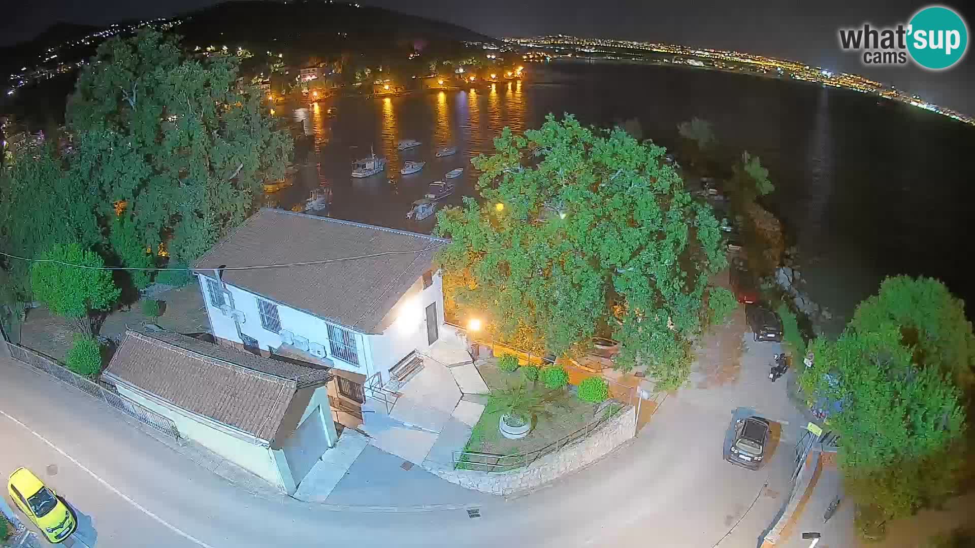 Webcam porto Ika – Vista LIVE sul porto e le luci di Opatija