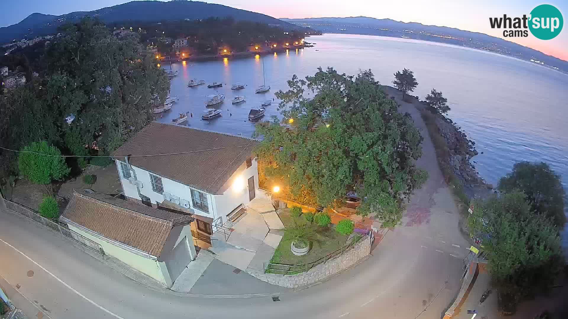 Webcam port d’Ika – Vue en direct et lumières d’Opatija