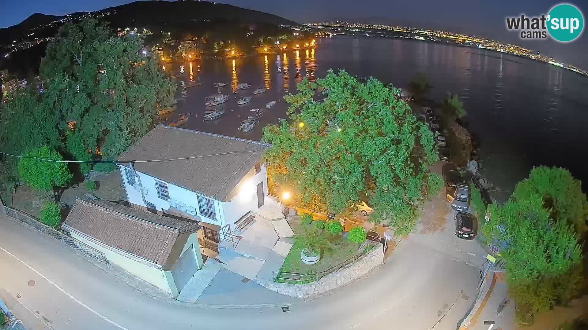 Webcam porto Ika – Vista LIVE sul porto e le luci di Opatija