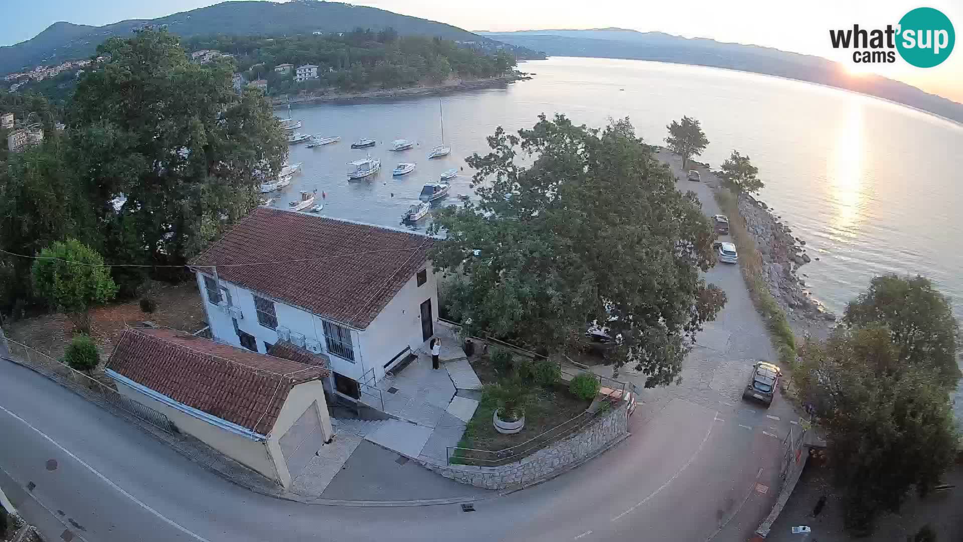 Webcam puerto de Ika – Vista en directo y luces de Opatija