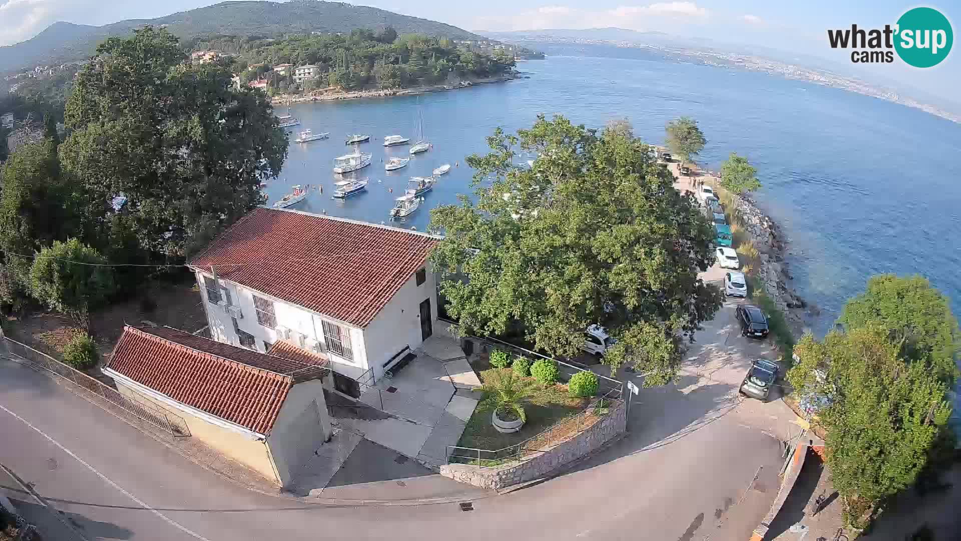 Webcam porto Ika – Vista LIVE sul porto e le luci di Opatija