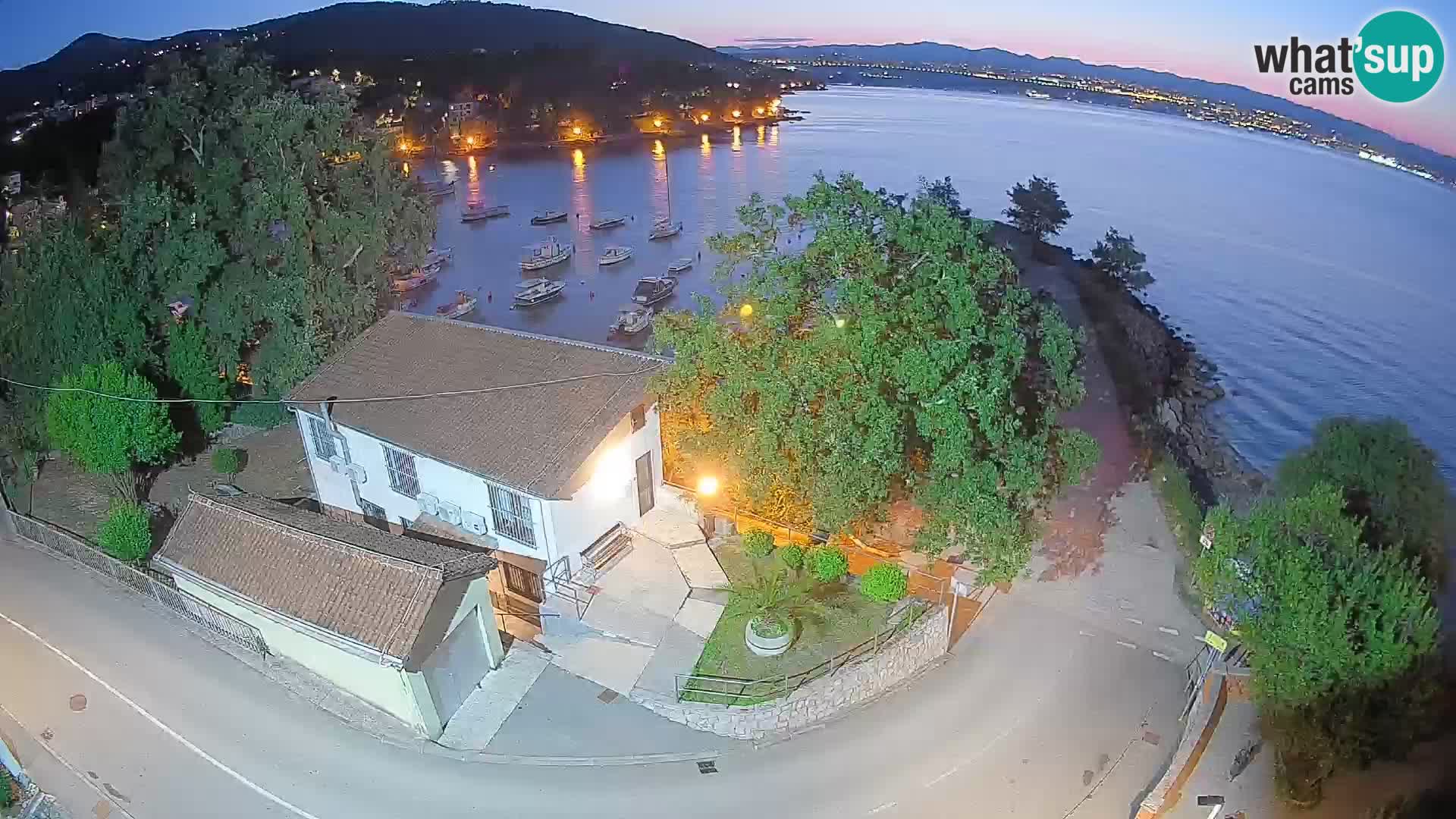Webcam Ika Hafen – LIVE Blick auf den Hafen und die Lichter von Opatija