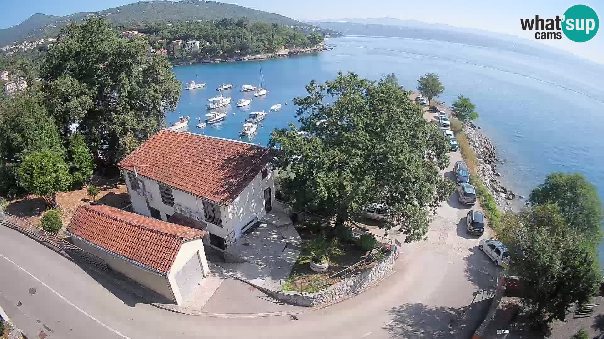 Webcam puerto de Ika – Vista en directo y luces de Opatija