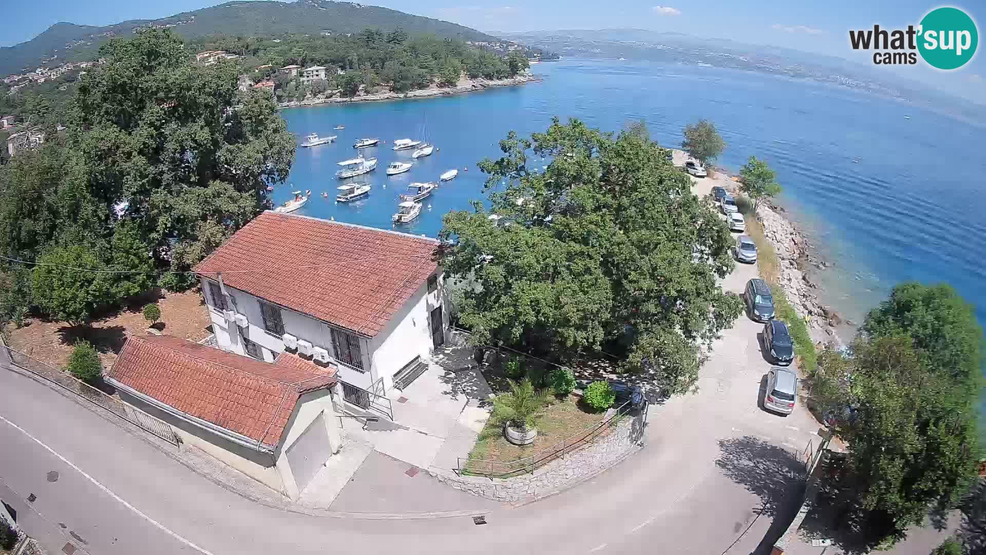 Webcam porto Ika – Vista LIVE sul porto e le luci di Opatija