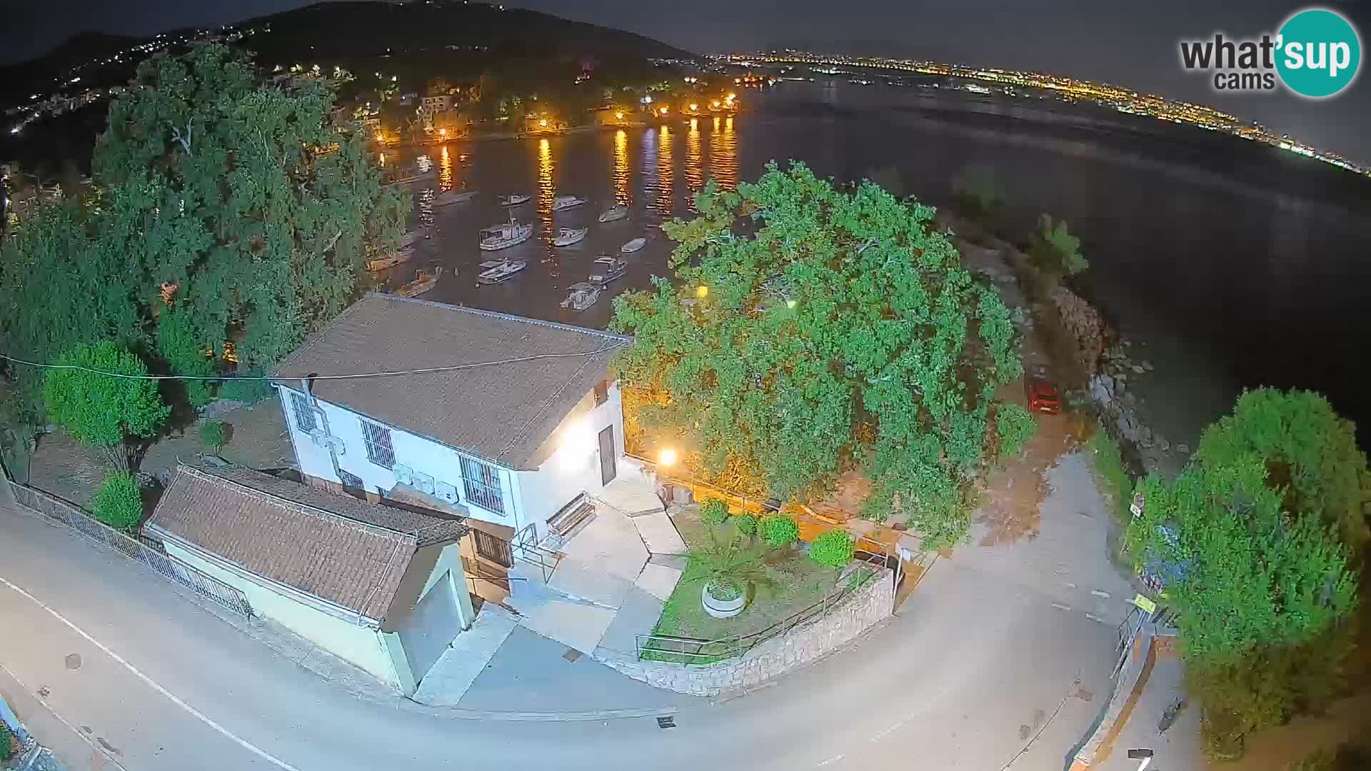 Webcam porto Ika – Vista LIVE sul porto e le luci di Opatija