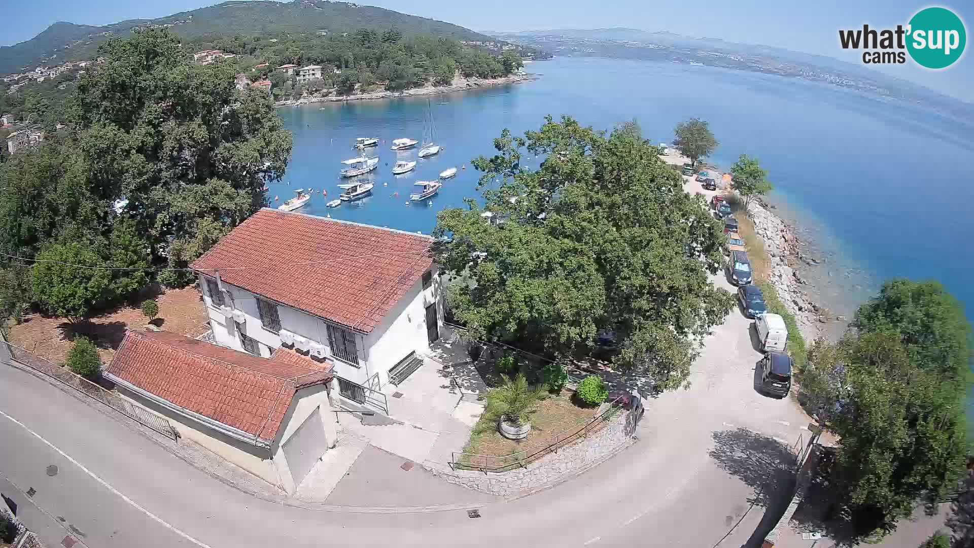 Webcam puerto de Ika – Vista en directo y luces de Opatija