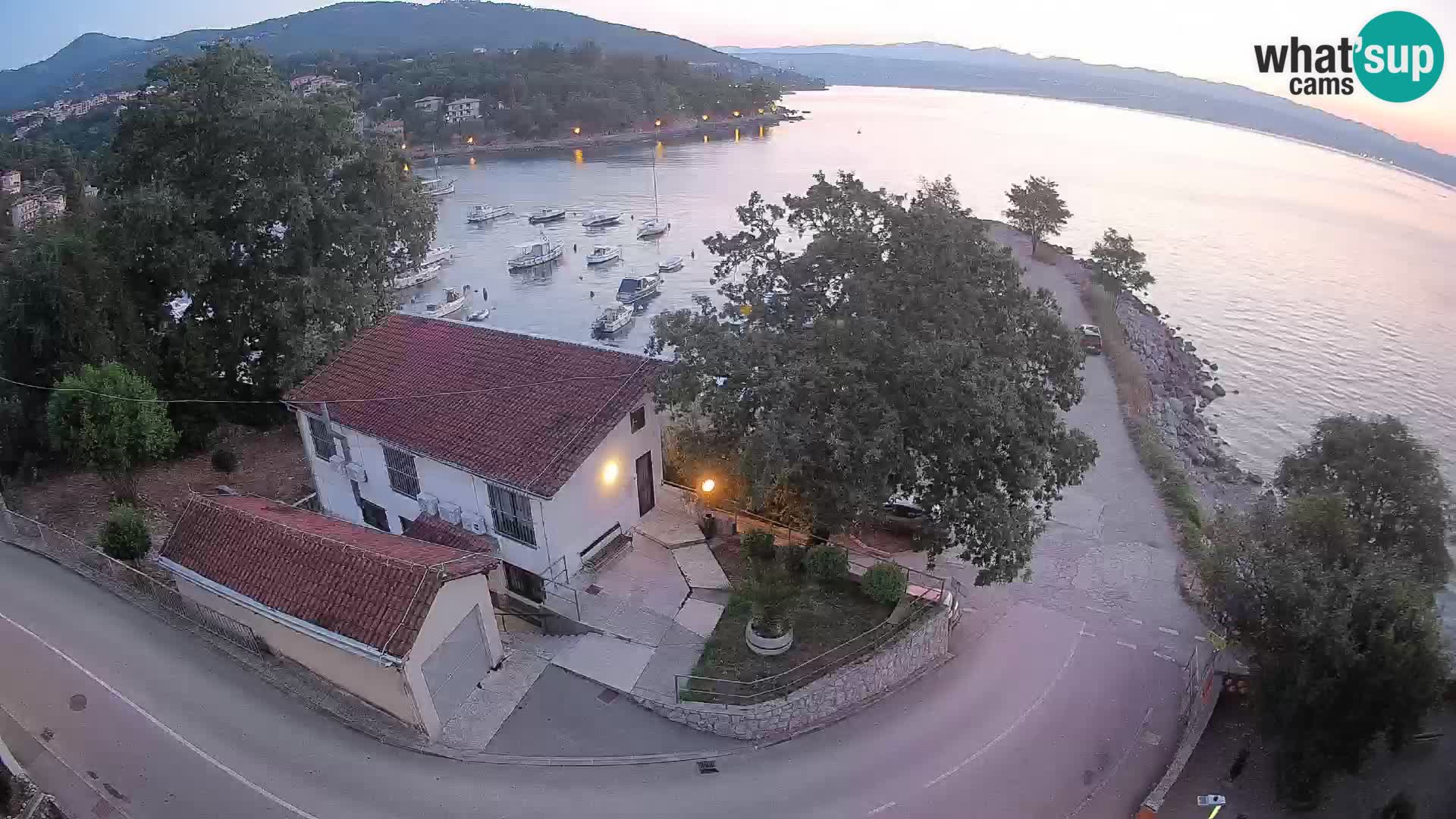 Webcam porto Ika – Vista LIVE sul porto e le luci di Opatija