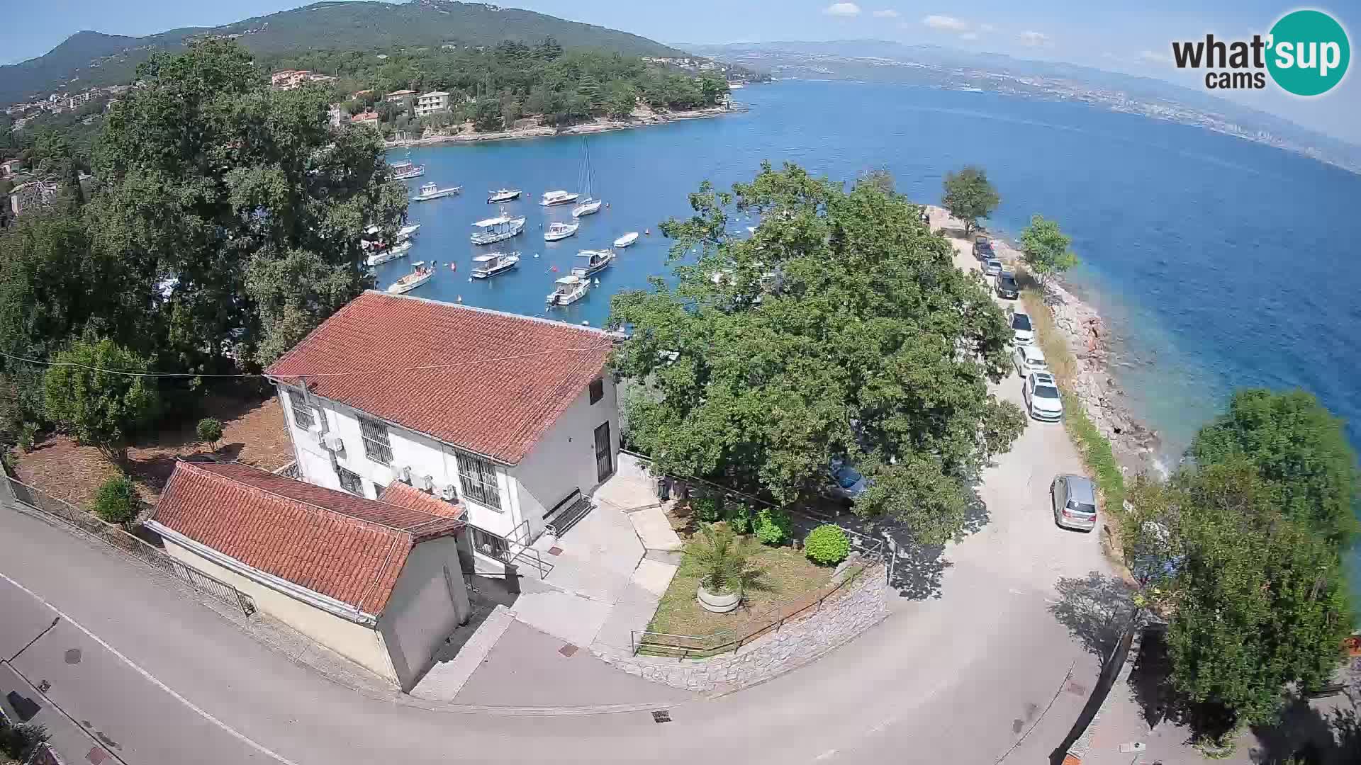 Webcam puerto de Ika – Vista en directo y luces de Opatija