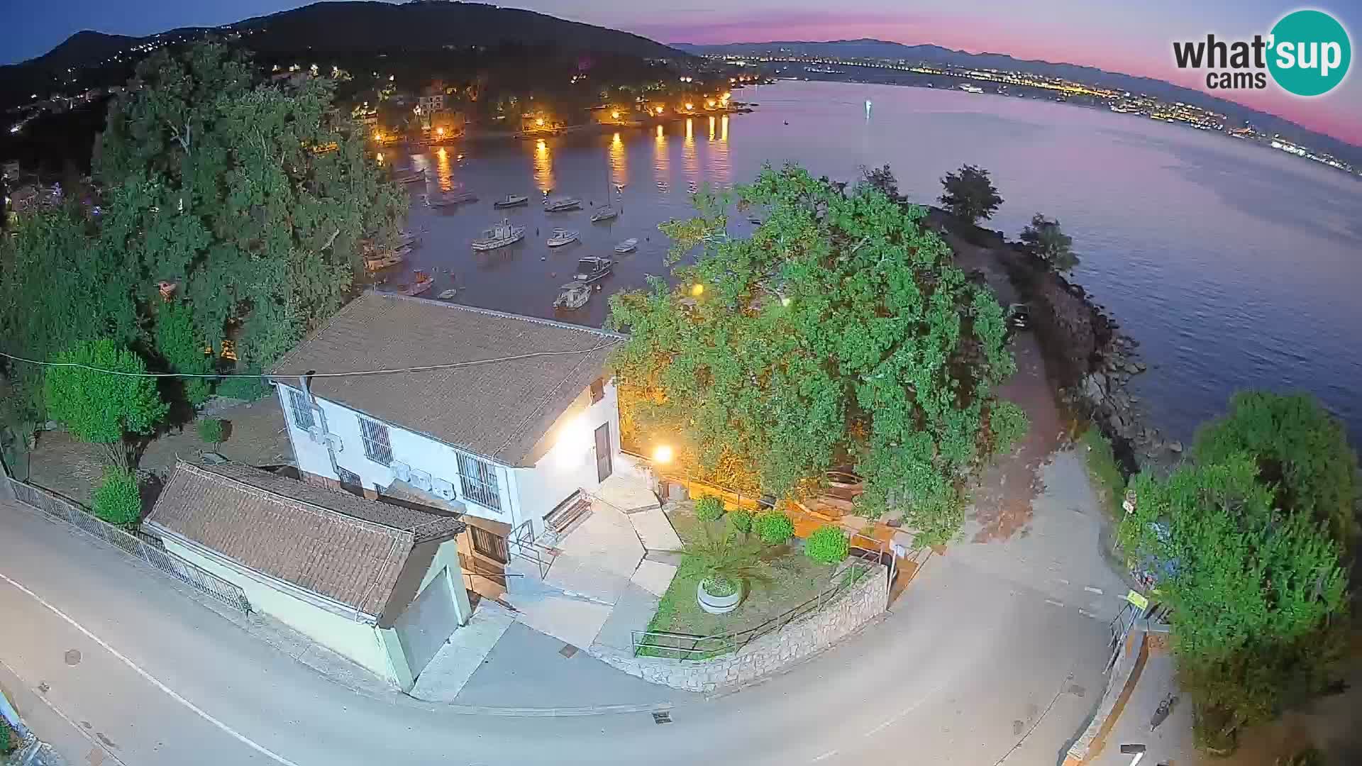 Webcam port d’Ika – Vue en direct et lumières d’Opatija