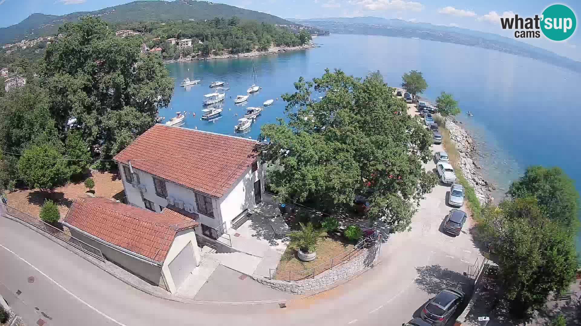 Webcam puerto de Ika – Vista en directo y luces de Opatija