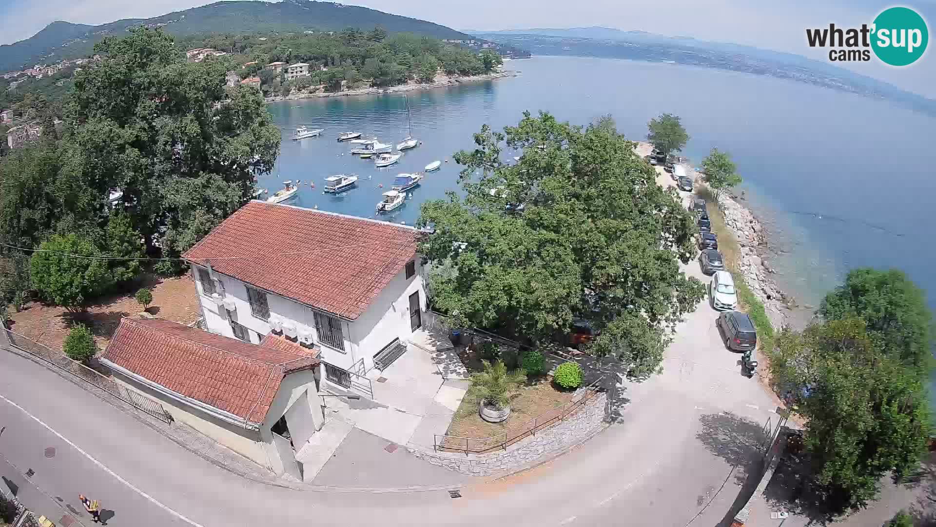Webcam puerto de Ika – Vista en directo y luces de Opatija