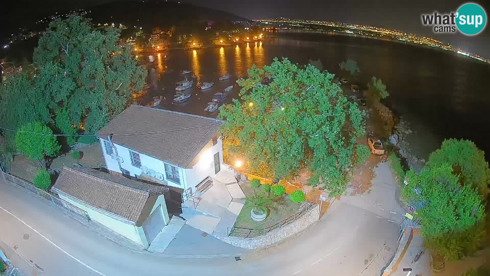 Webcam porto Ika – Vista LIVE sul porto e le luci di Opatija