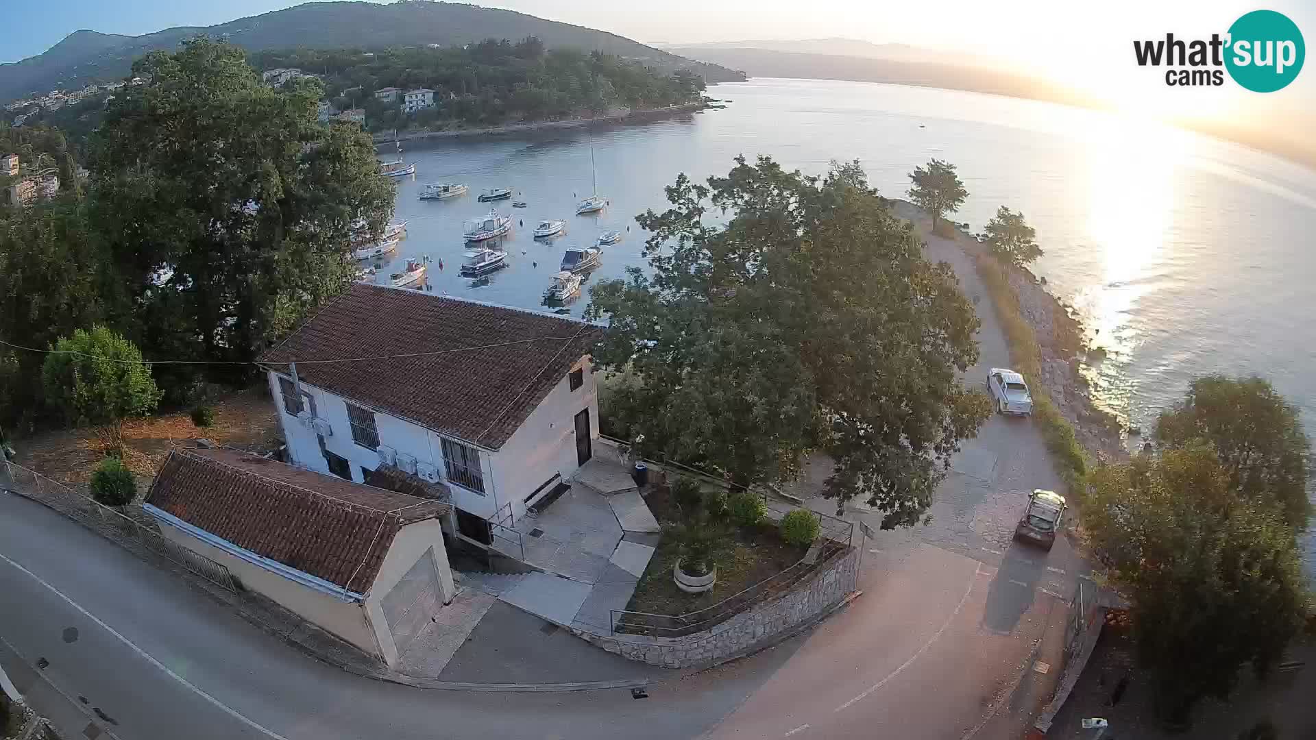 Webcam port d’Ika – Vue en direct et lumières d’Opatija