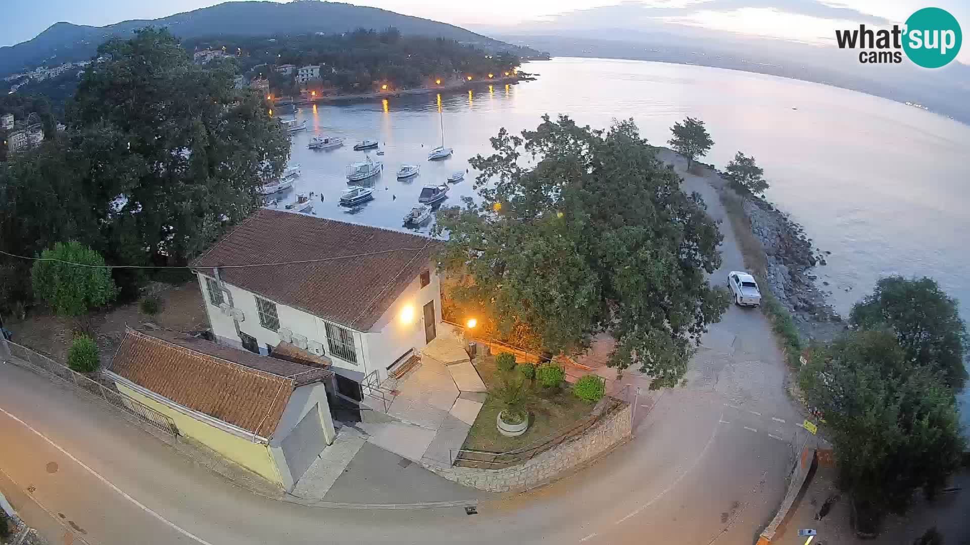 Webcam porto Ika – Vista LIVE sul porto e le luci di Opatija