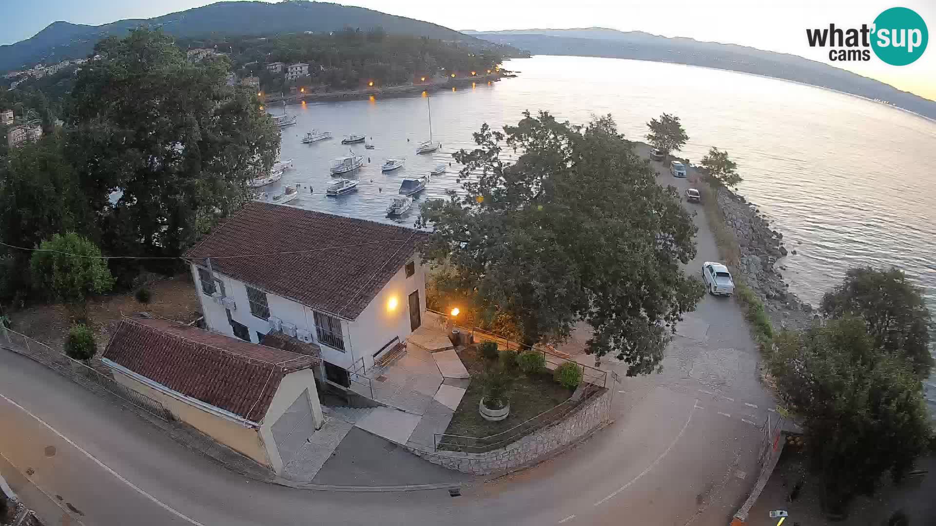 Webcam port d’Ika – Vue en direct et lumières d’Opatija